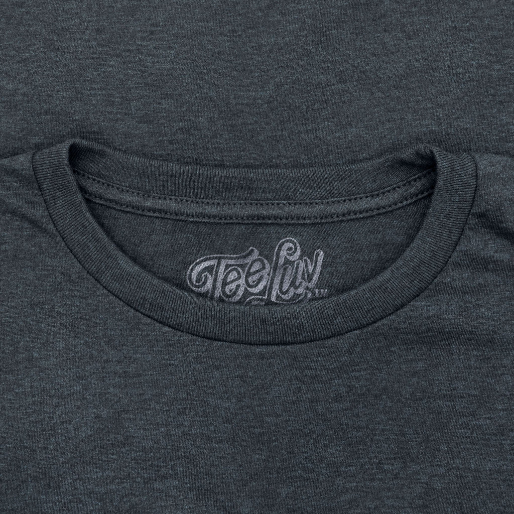 Original Coors Rodeo Cowboy Front and Back Print T-Shirt - Denim Black Heather