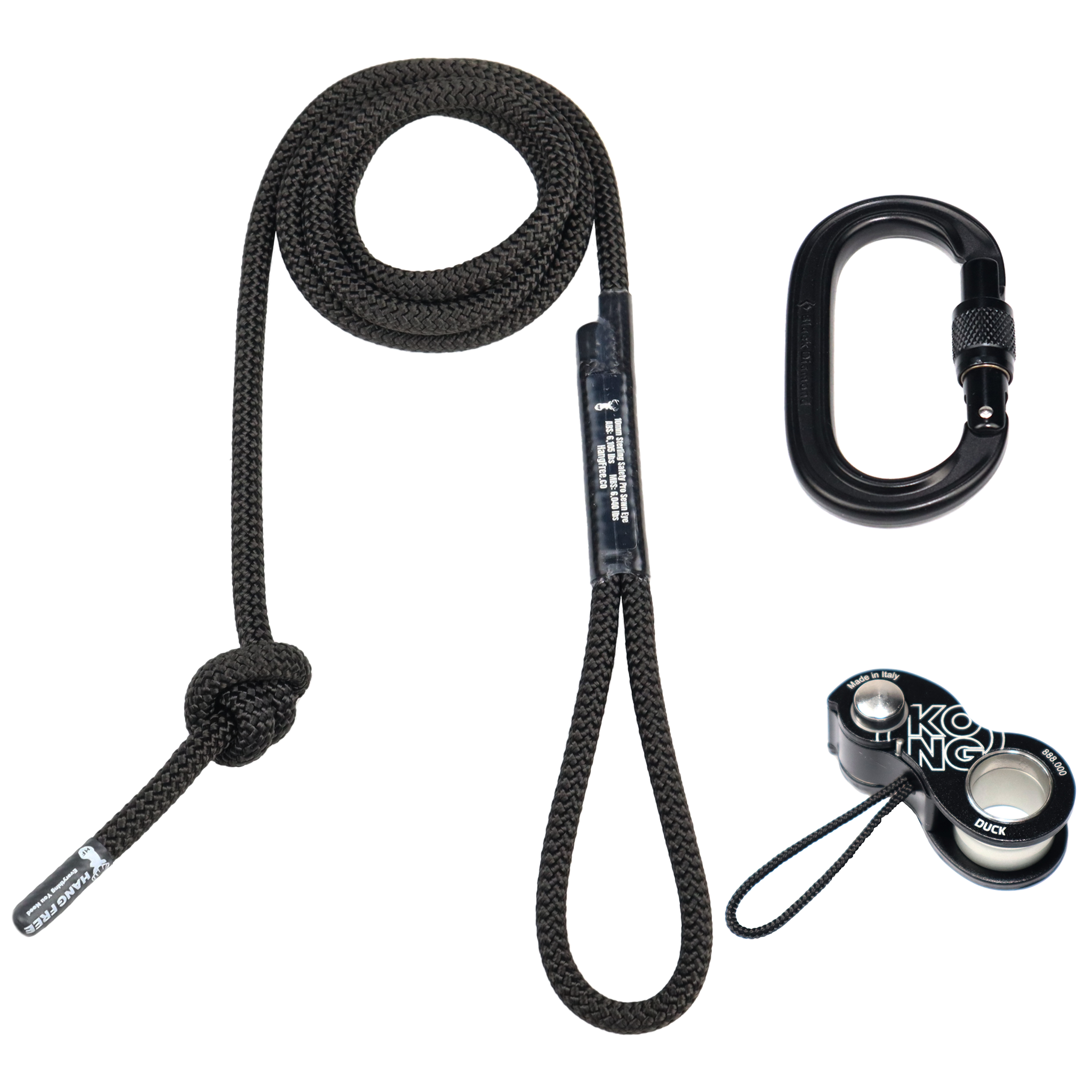 10mm BlackOut Deluxe Sewn Tether & Lineman's Belts
