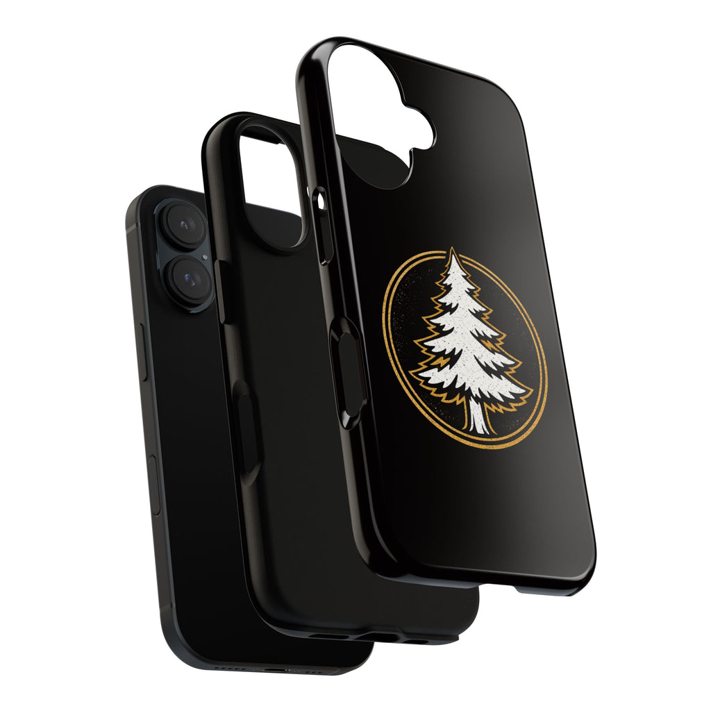 Pine Emblem Tough Phone Case — Black Protective iPhone Cover