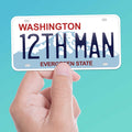 12th Man Seattle Washington License Plate Sticker