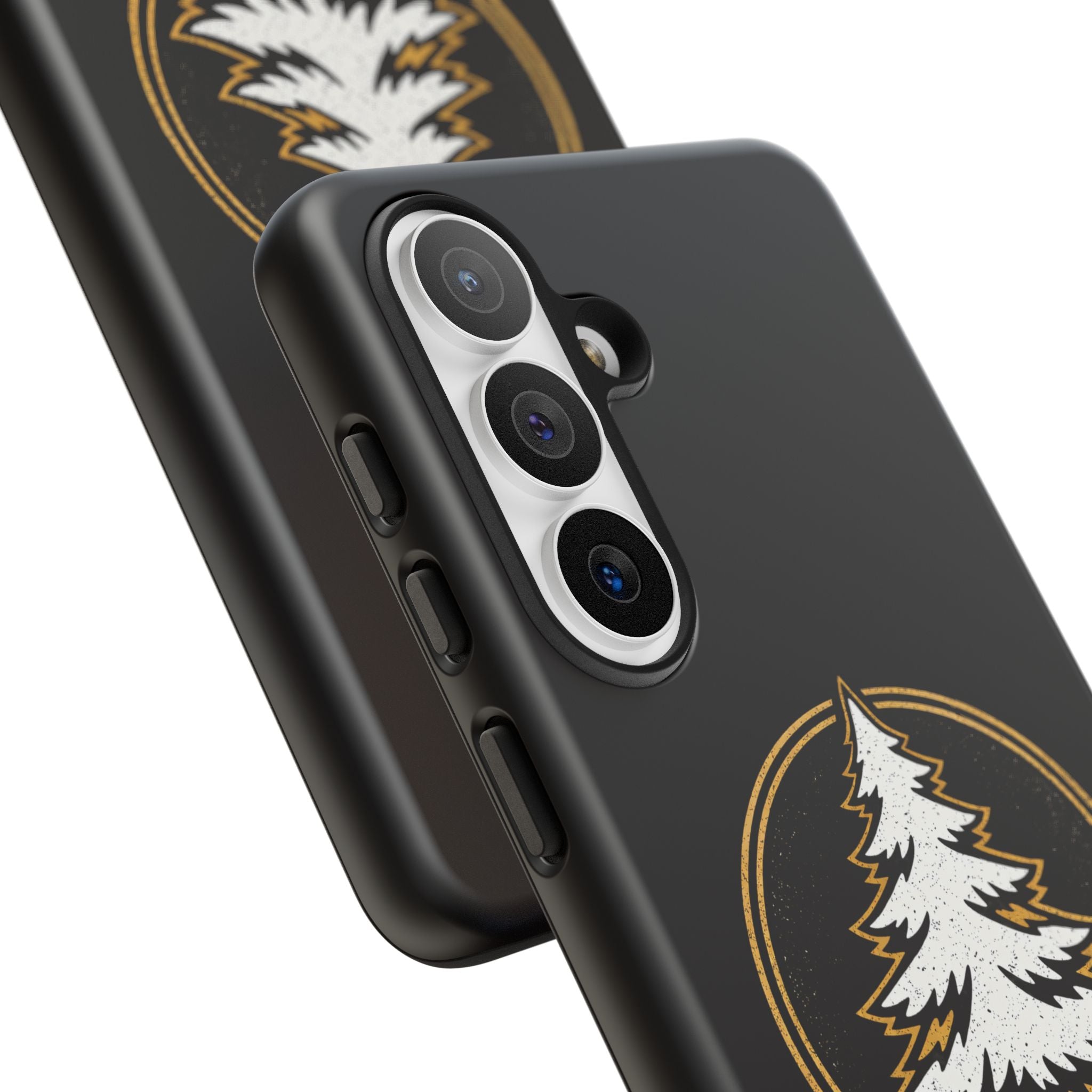 Pine Emblem Tough Phone Case — Black Protective iPhone Cover