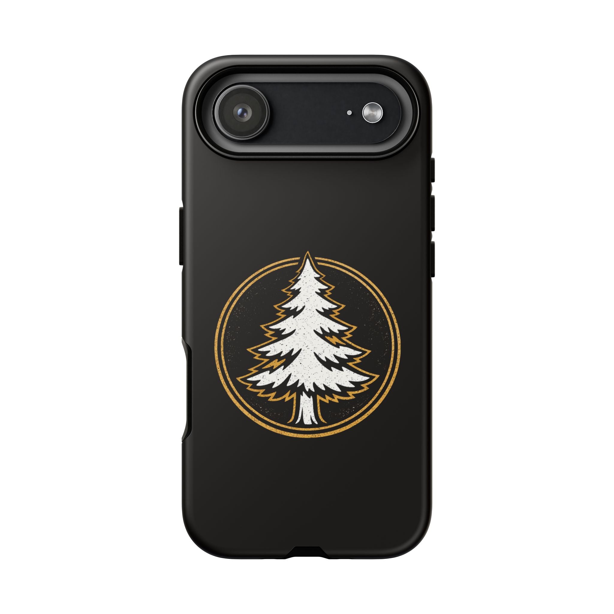 Pine Emblem Tough Phone Case — Black Protective iPhone Cover