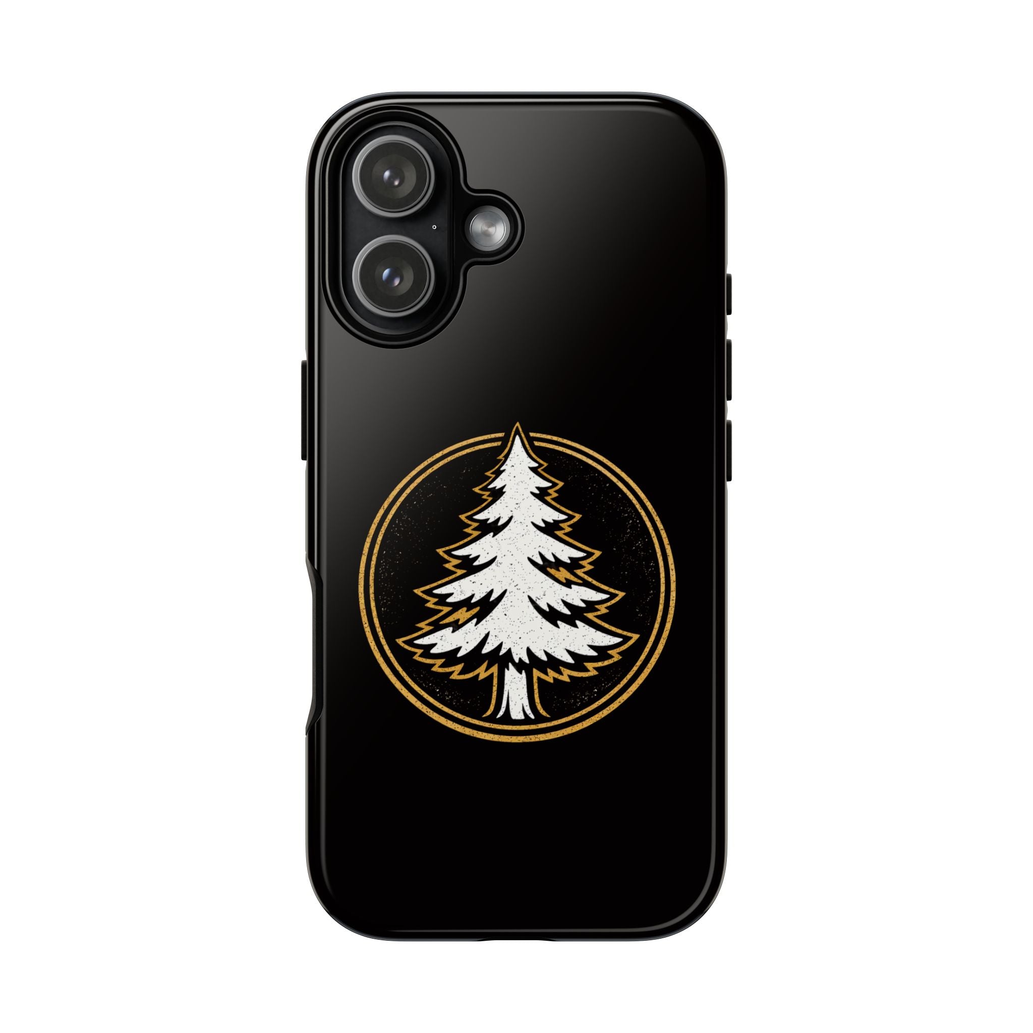 Pine Emblem Tough Phone Case — Black Protective iPhone Cover