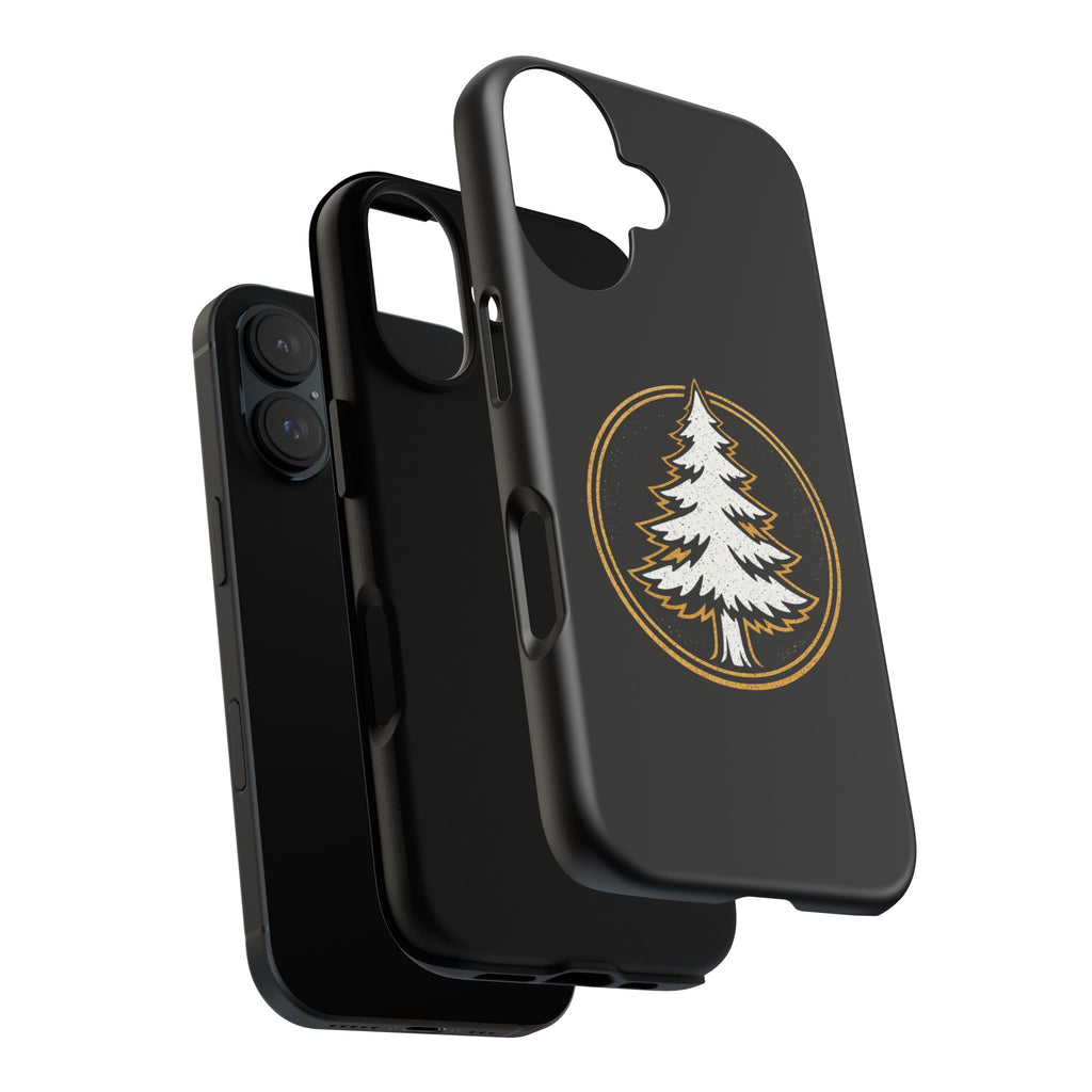 Pine Emblem Tough Phone Case — Black Protective iPhone Cover