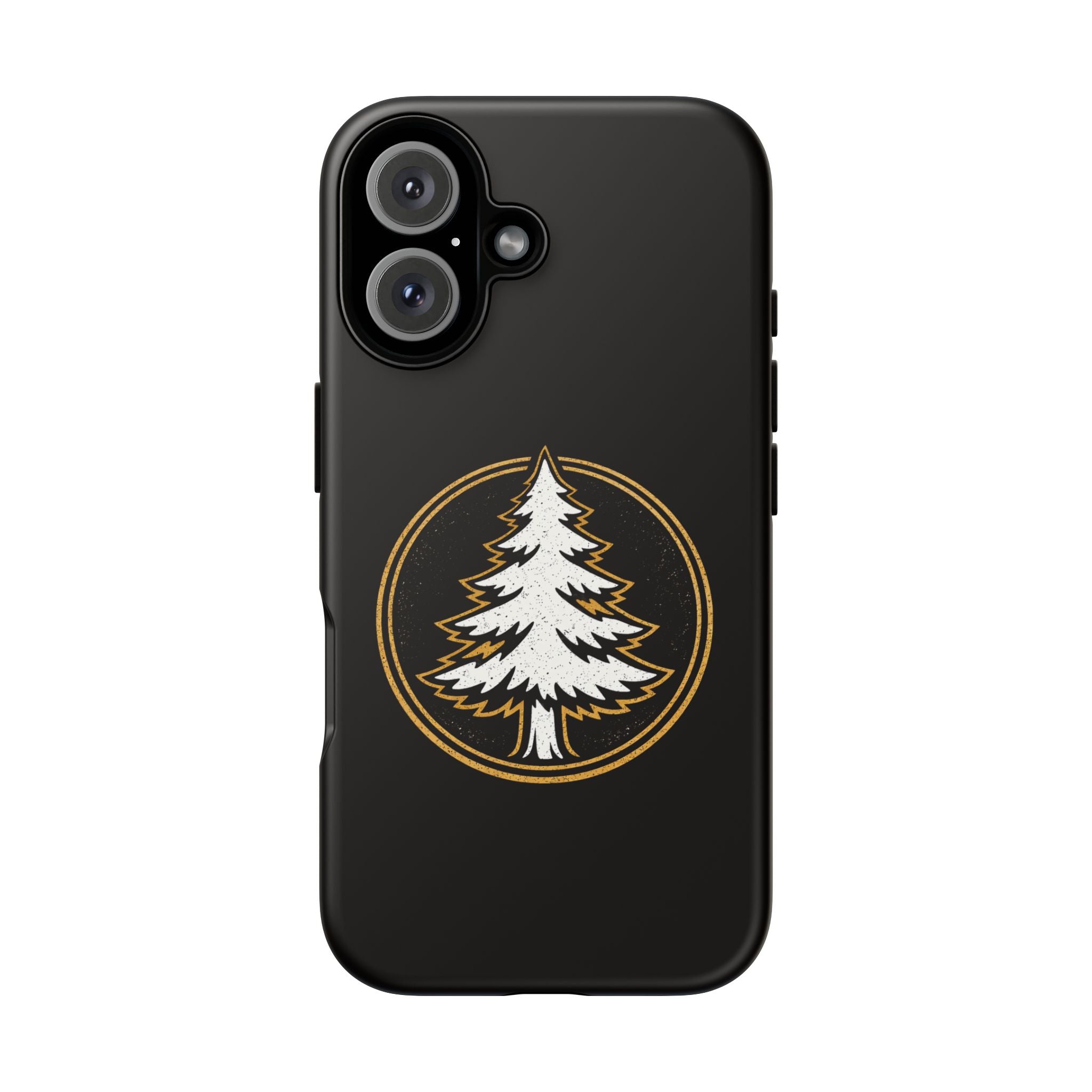 Pine Emblem Tough Phone Case — Black Protective iPhone Cover