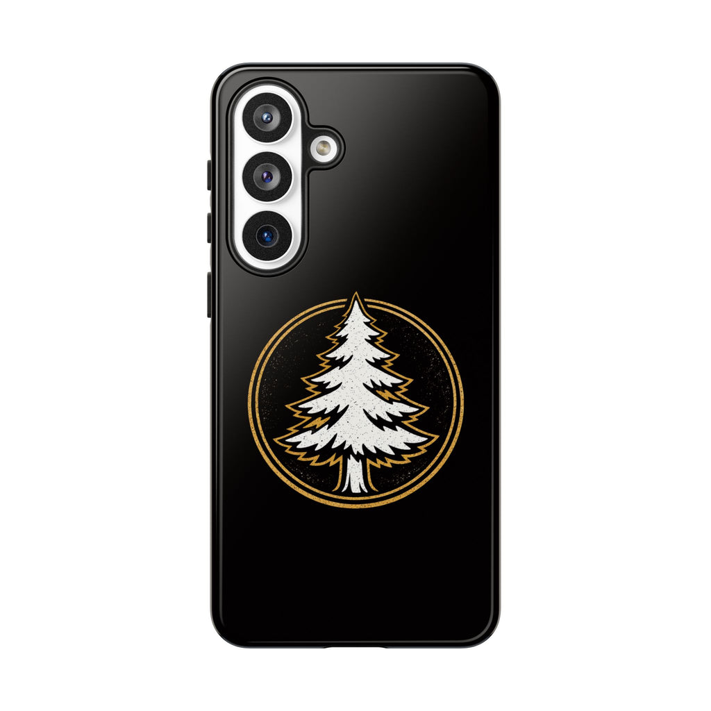 Pine Emblem Tough Phone Case — Black Protective iPhone Cover