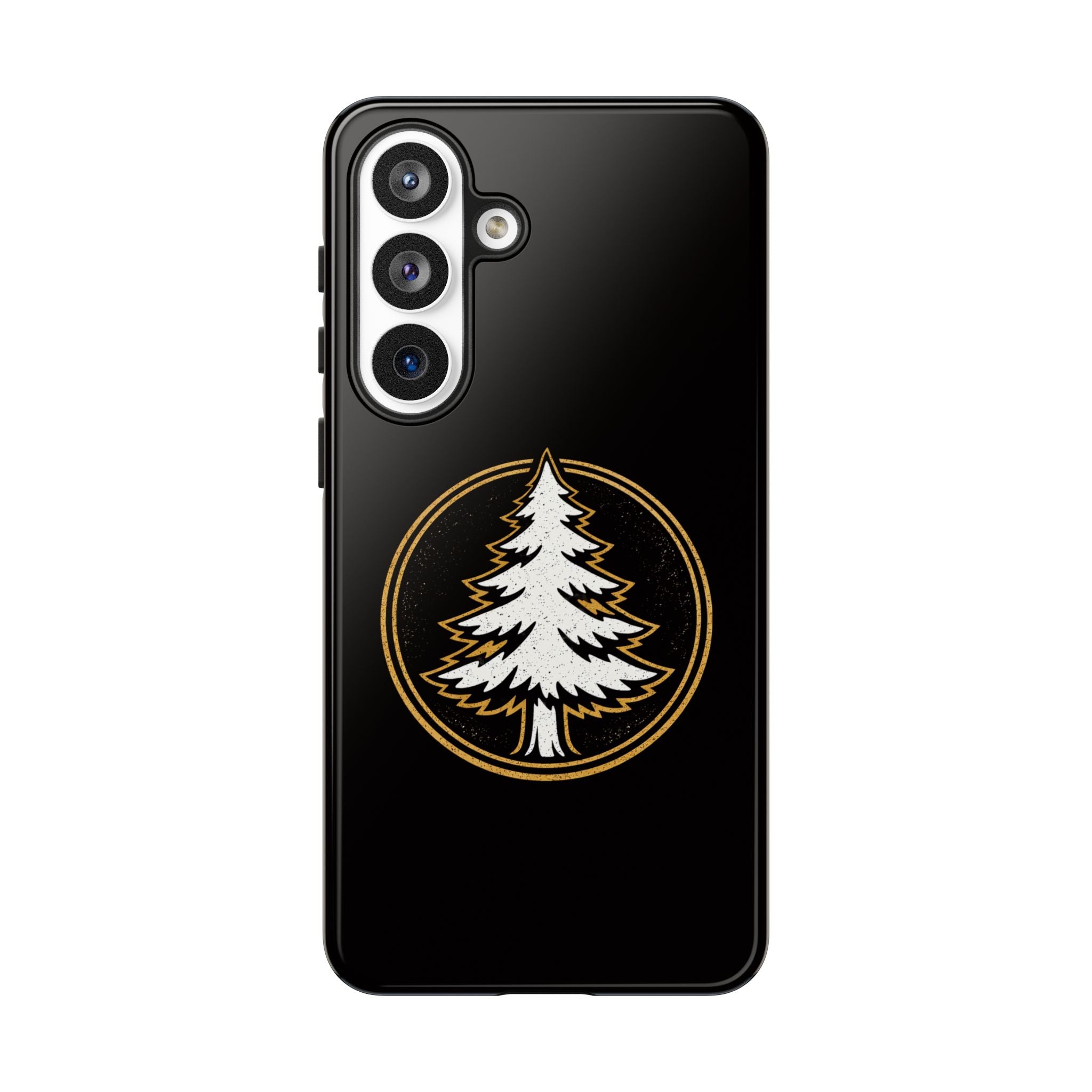 Pine Emblem Tough Phone Case — Black Protective iPhone Cover