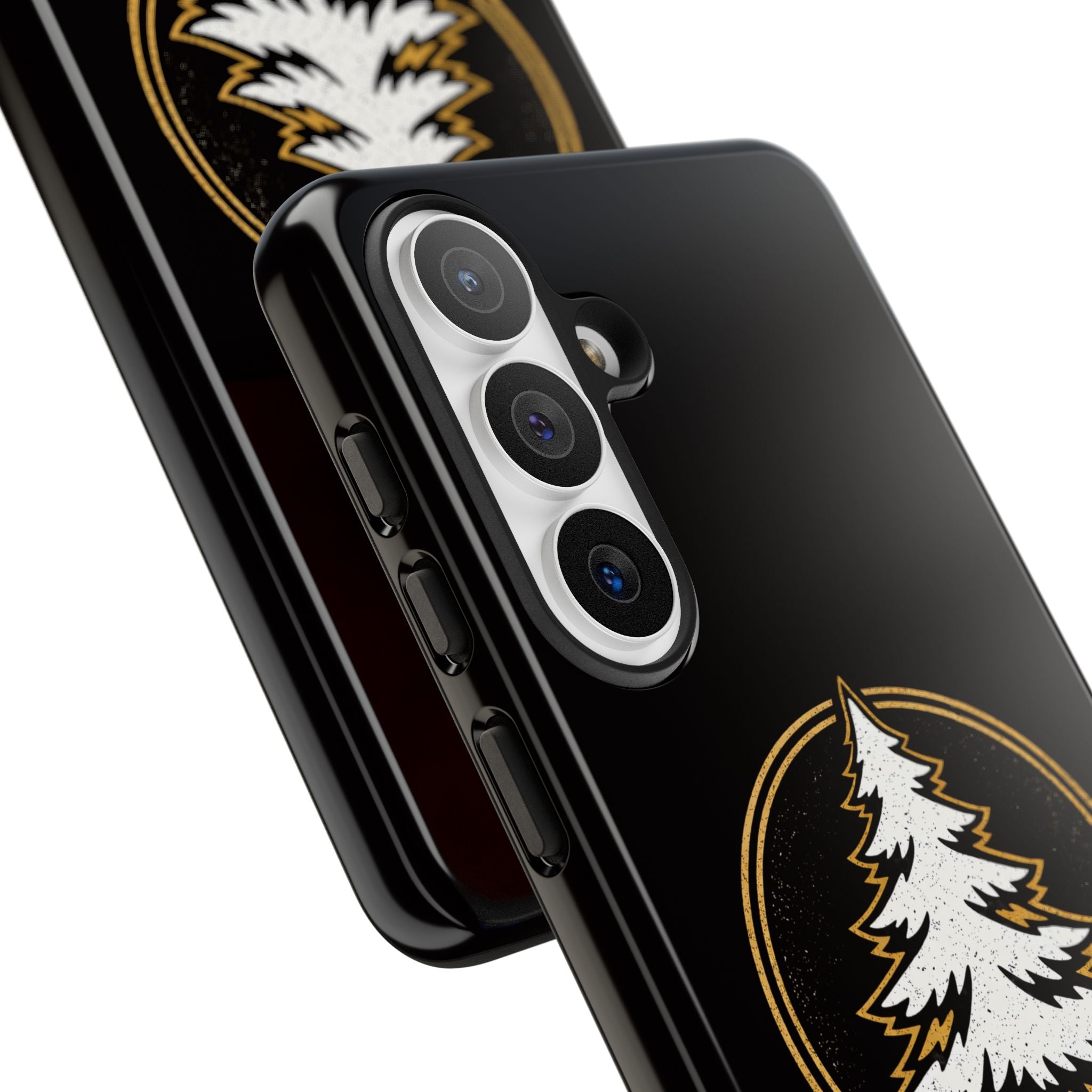 Pine Emblem Tough Phone Case — Black Protective iPhone Cover