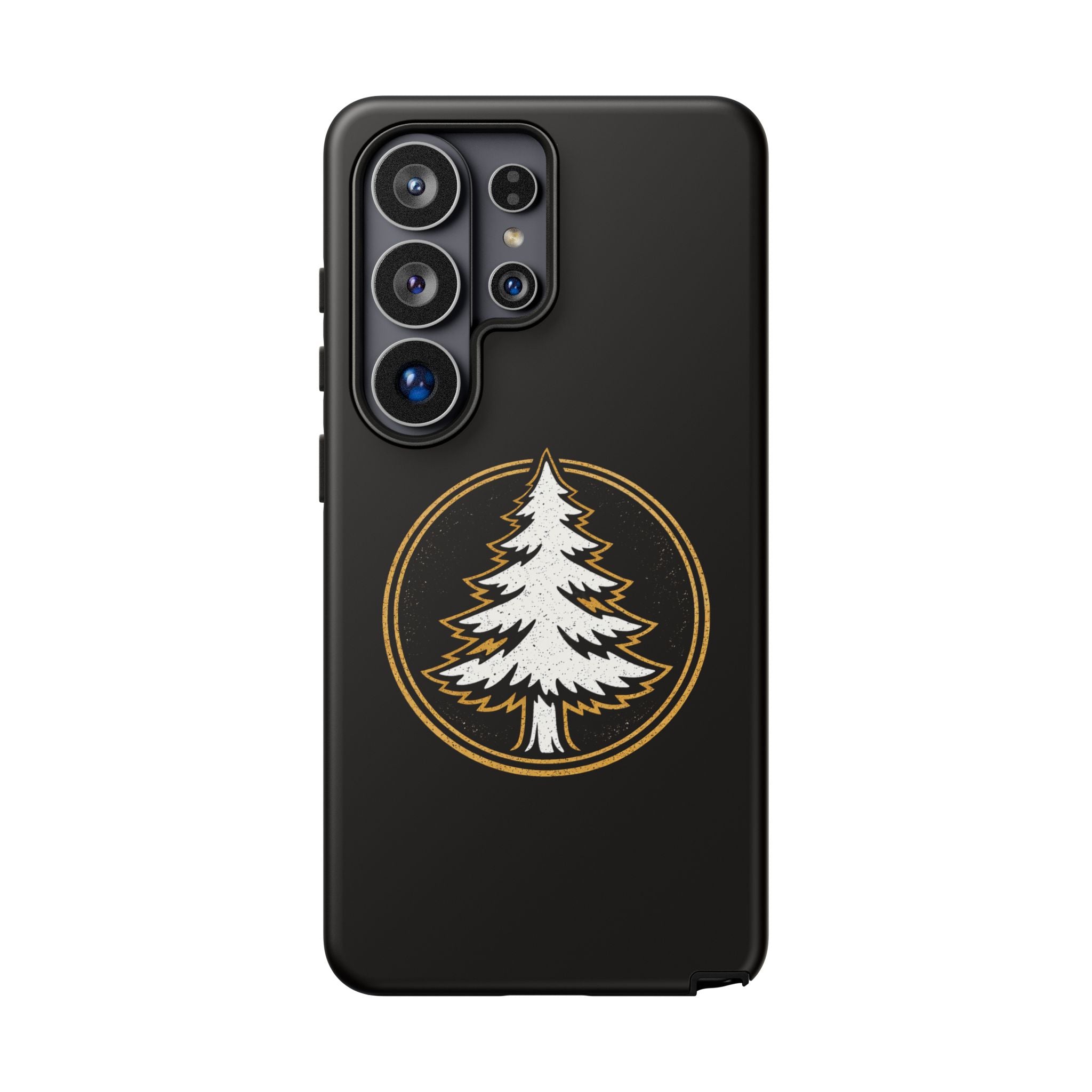 Pine Emblem Tough Phone Case — Black Protective iPhone Cover