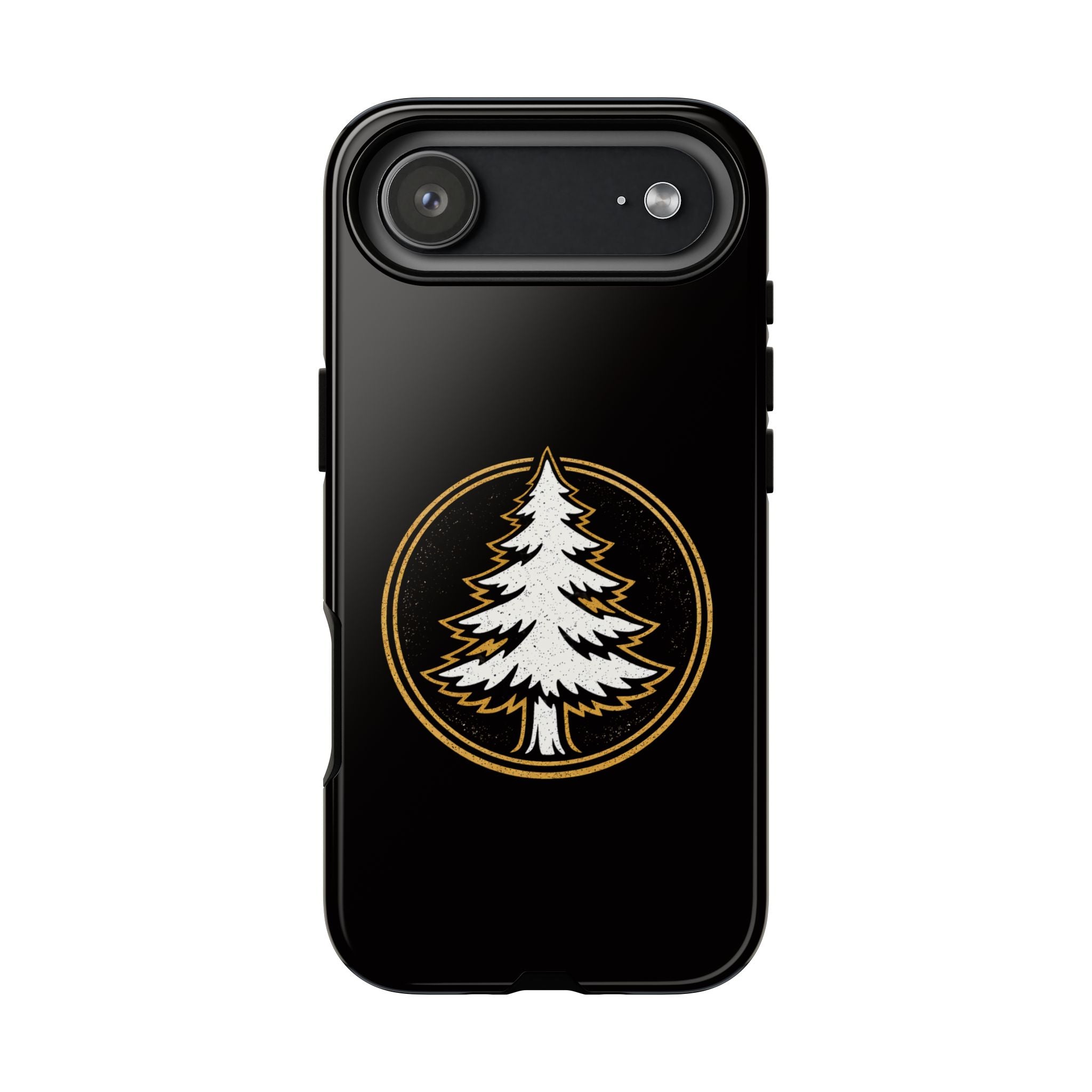 Pine Emblem Tough Phone Case — Black Protective iPhone Cover