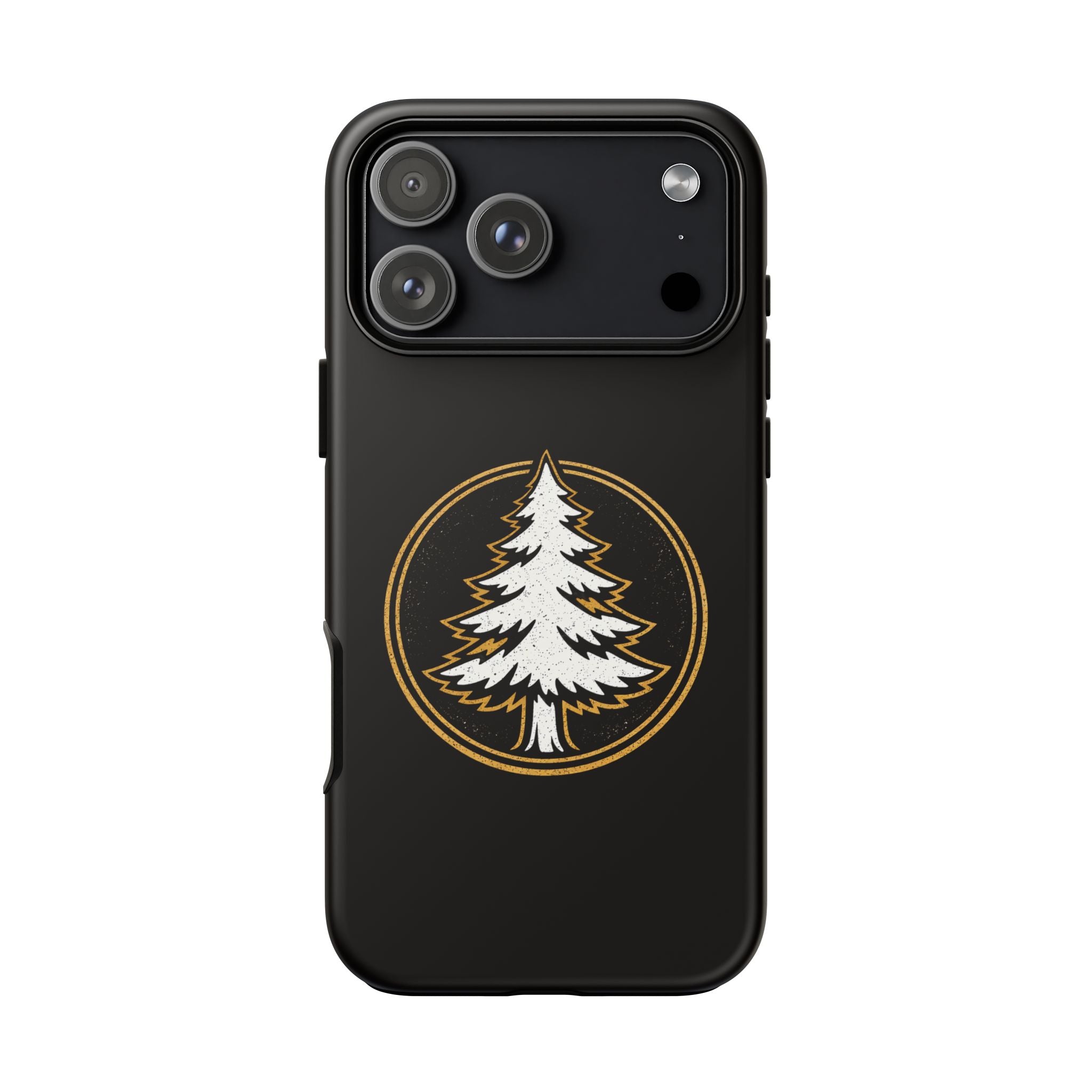 Pine Emblem Tough Phone Case — Black Protective iPhone Cover