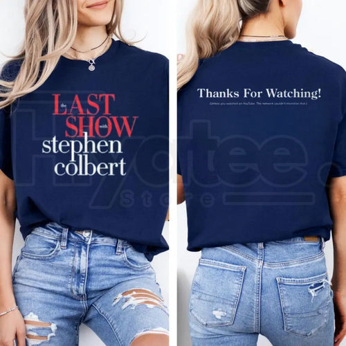 "Late Night Show" Parody – Funny TV Host Style Double-Sided Graphic Top
