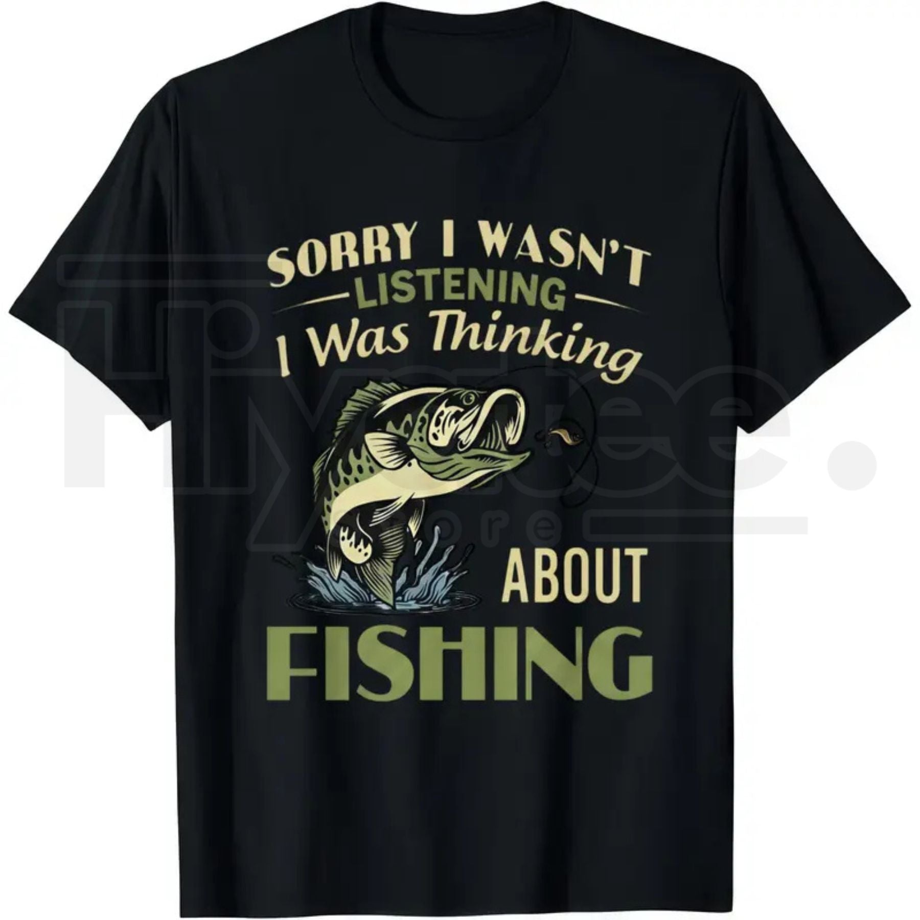 "Sorry I Wasn't Listening" – Funny Vintage Bass Fishing Unisex Top