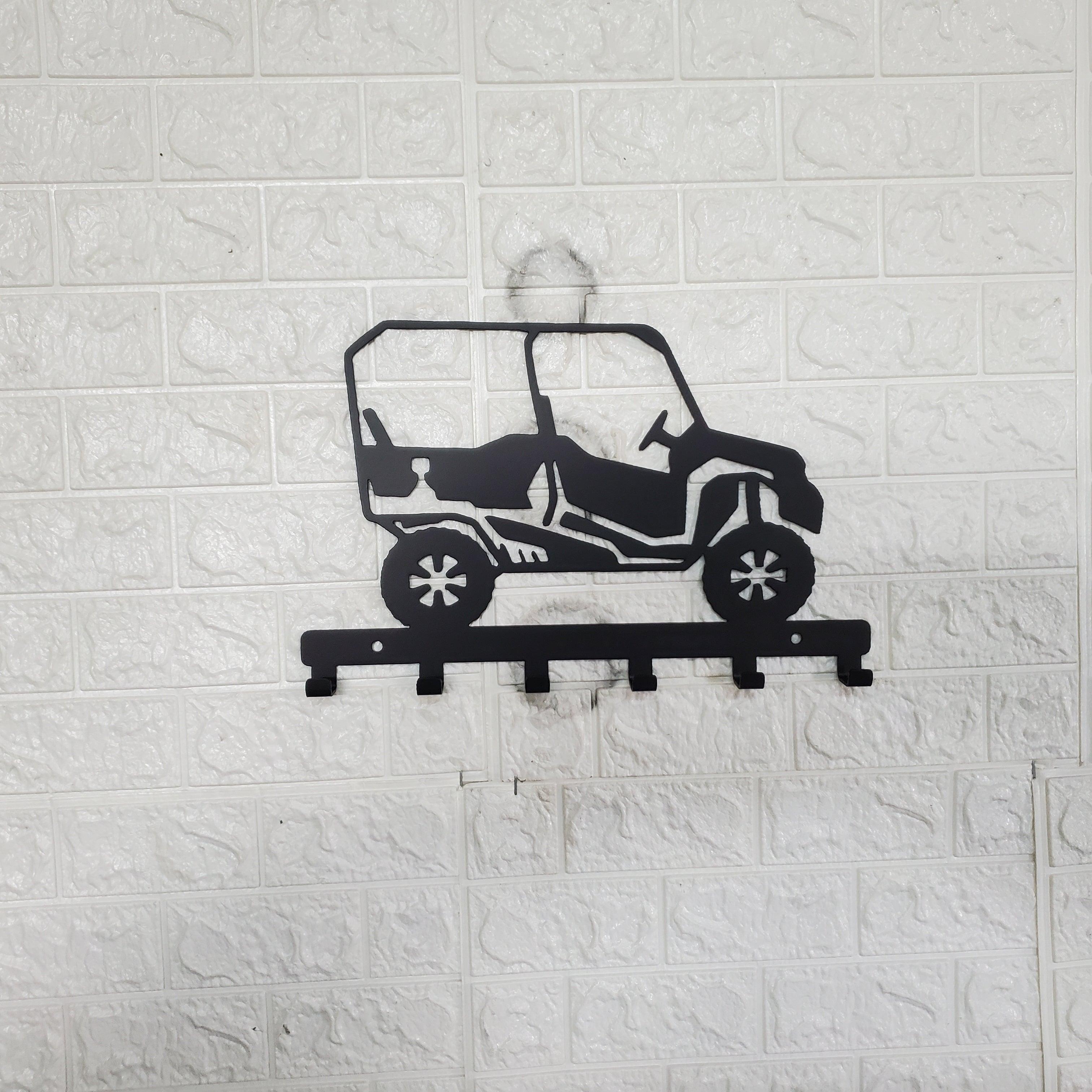 Honda Pioneer 1000-5 UTV Key Hanger – Steel Off Road Utility Wall Organizer