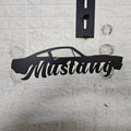 Classic Mustang Fastback Metal Wall Art – Plasma Cut Steel Garage Decor – Retro Car Gift for Mancave, Office, or Bar 20"x6"