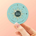 2024 Solar Eclipse Sticker, Mint Green