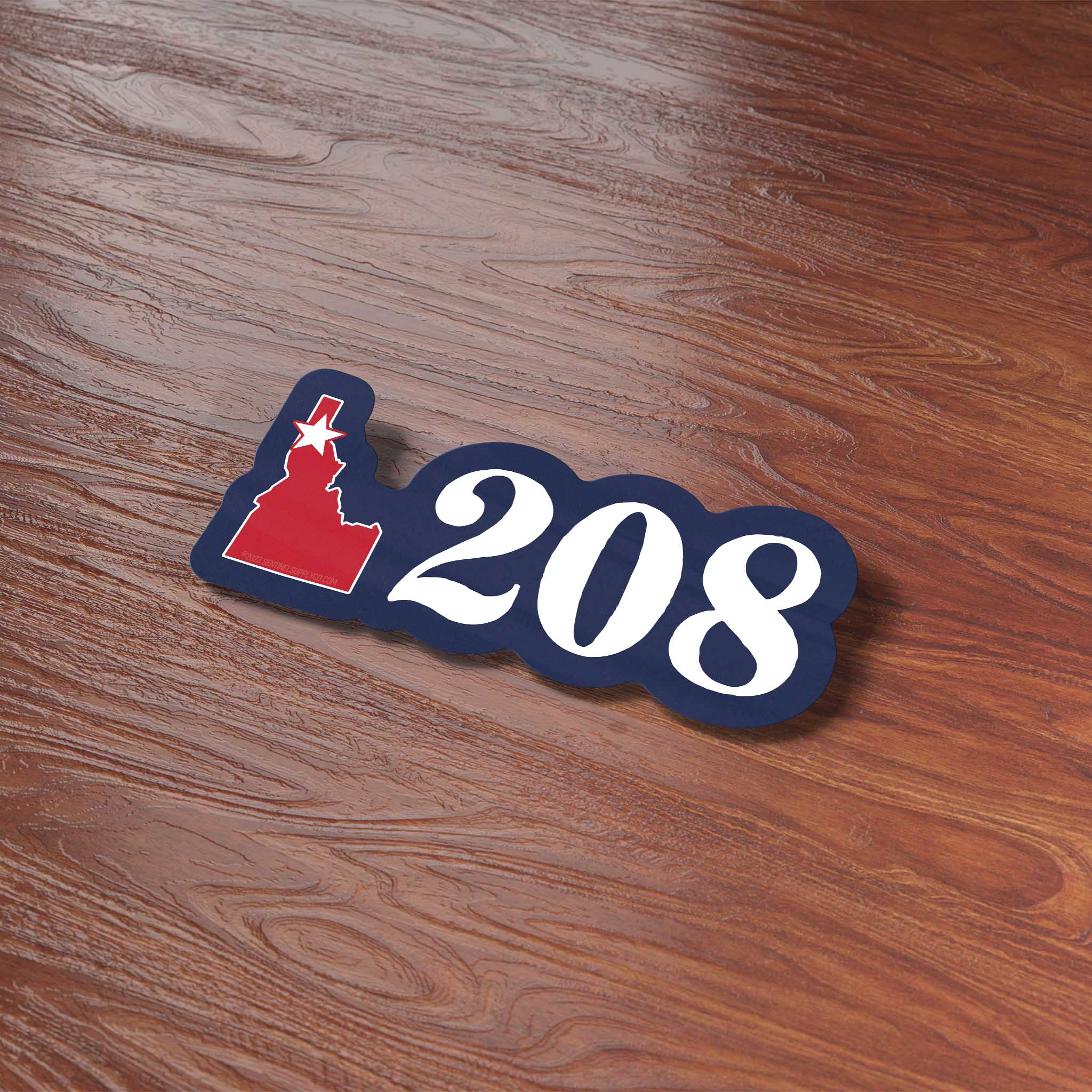 North Idaho 208 Area Code Sticker