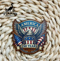 250 Years America Patriotic UV Printed Die Cut Patch