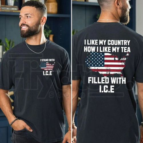 "I Like My Country How I Like My Tea" ICE Shirt – Trump Ice Ice Baby Tee