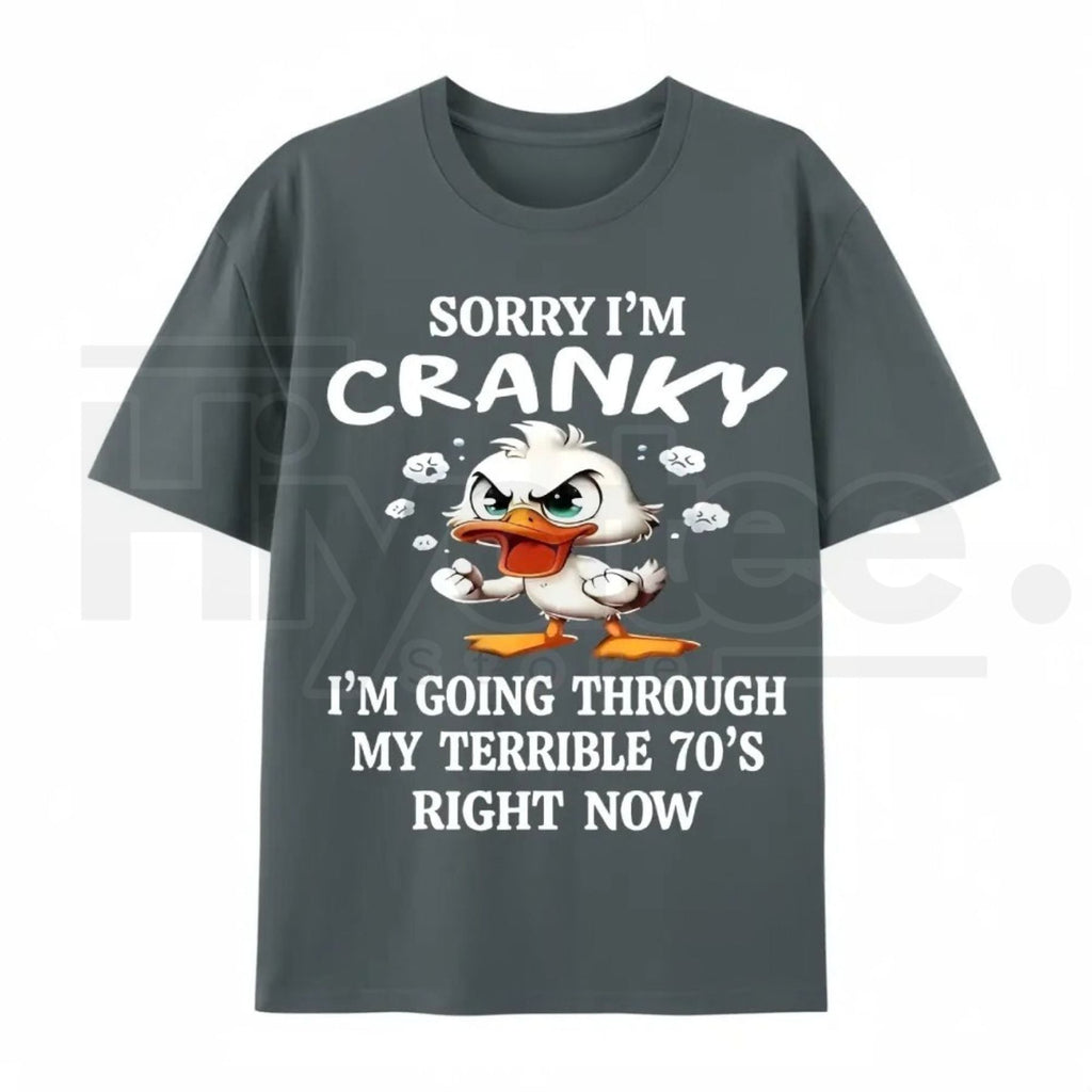 Funny 70s Duck Graphic Tee – Cute Retro Aesthetic 100% Cotton Unisex Shirt