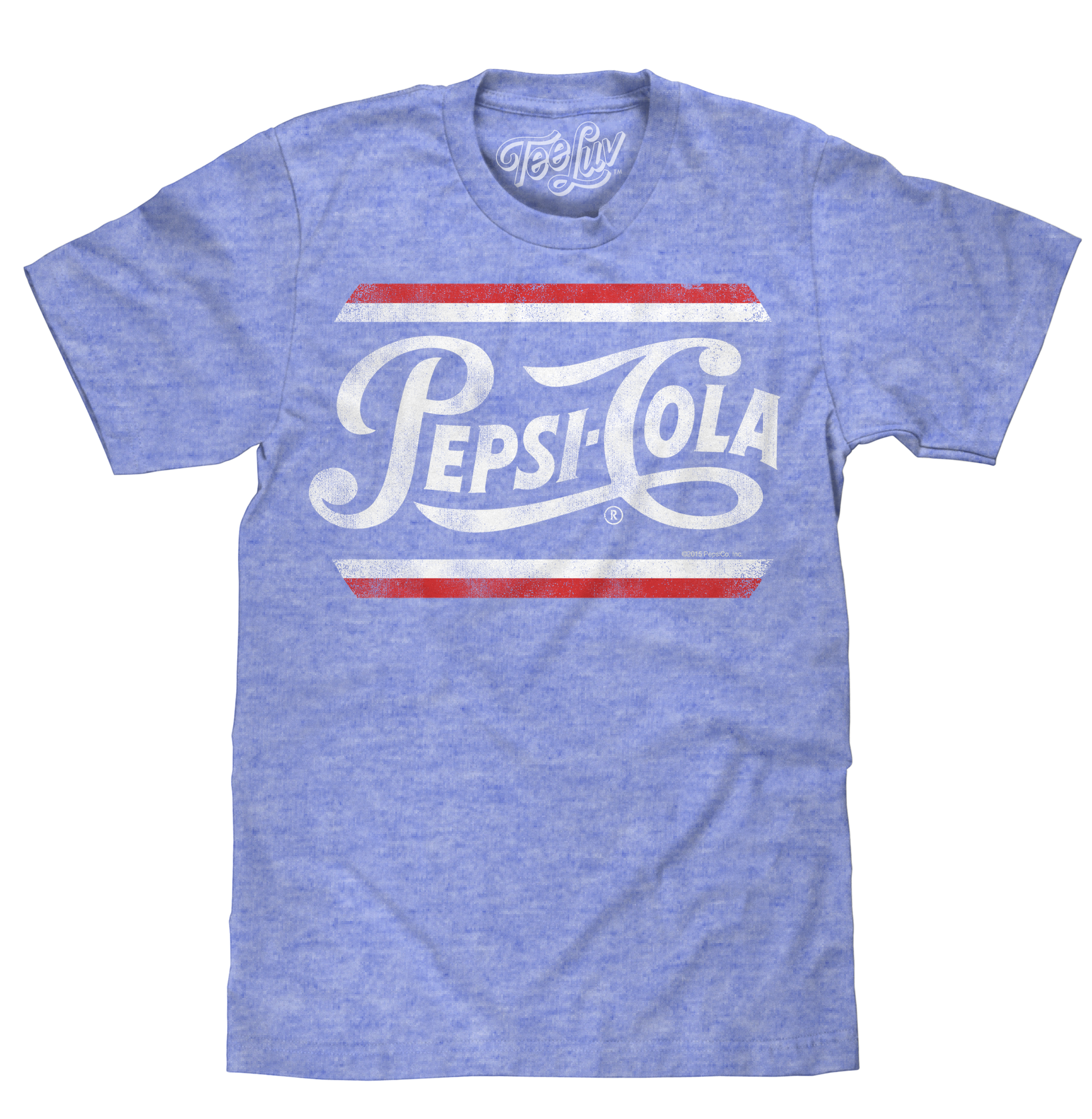 Pepsi Classic Script T-Shirt - Royal Snow Heather