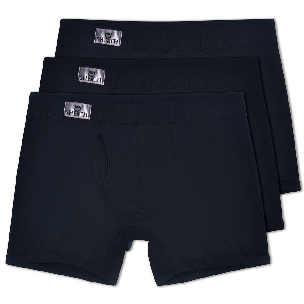 SHEATH 3.21 Modal Men's Pouch Boxer Brief 5" (3 Pack)