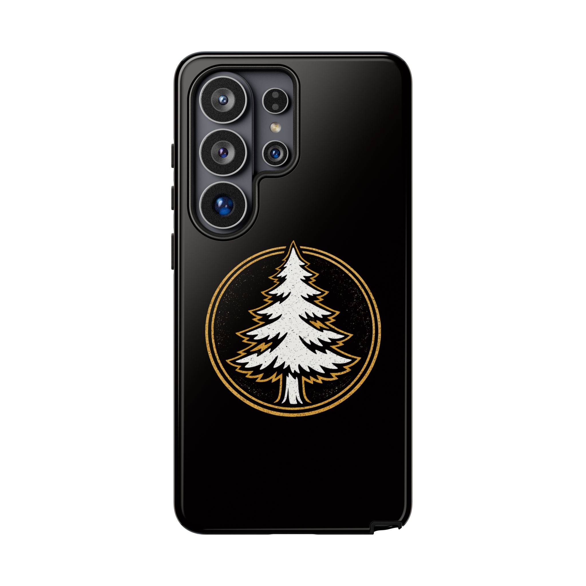 Pine Emblem Tough Phone Case — Black Protective iPhone Cover