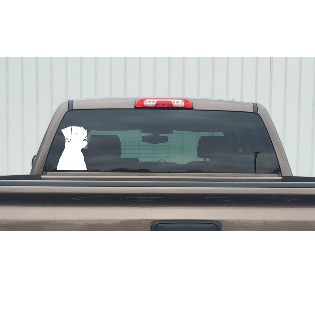 Labrador Head Decal – Black Lab Head Window Sticker – 3512
