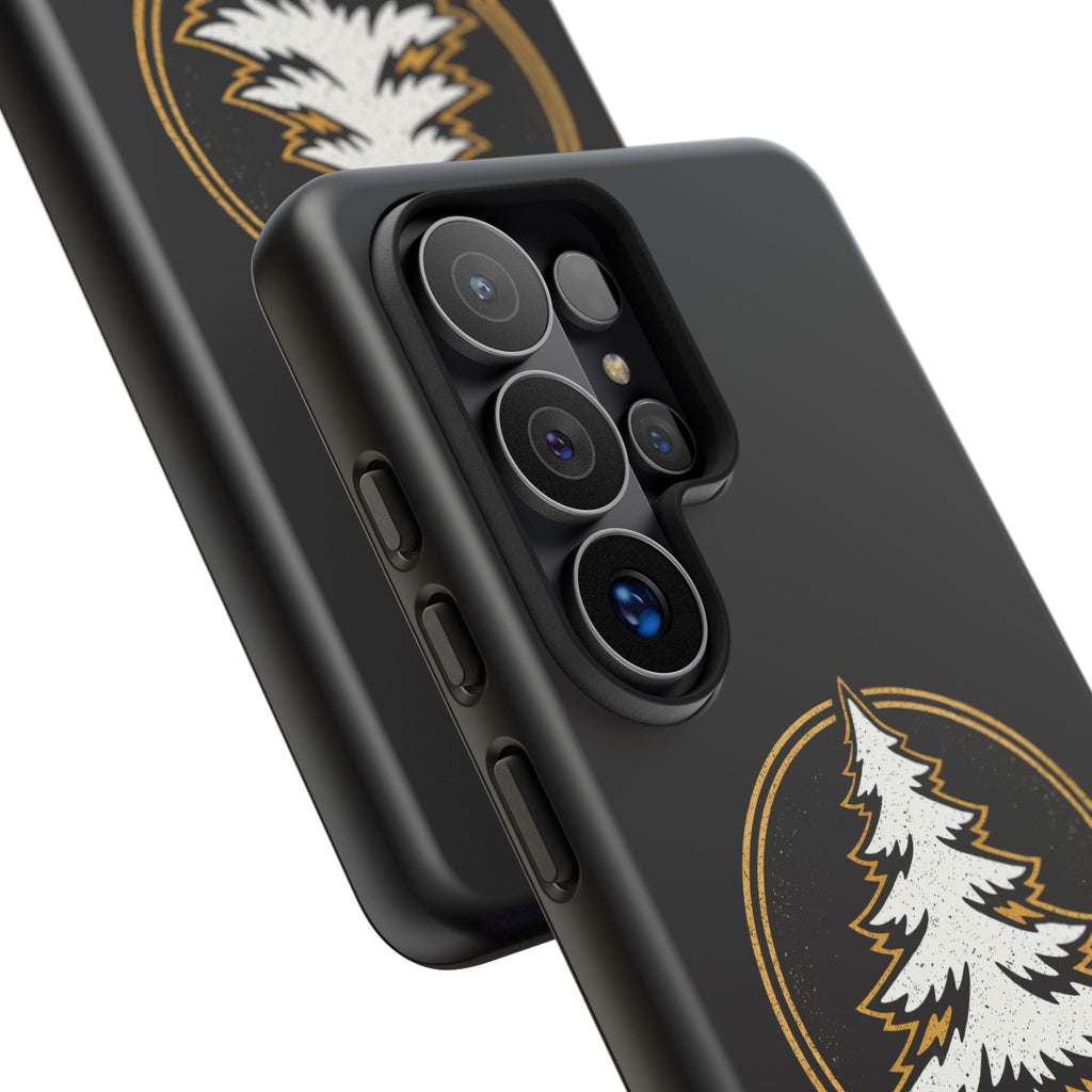 Pine Emblem Tough Phone Case — Black Protective iPhone Cover