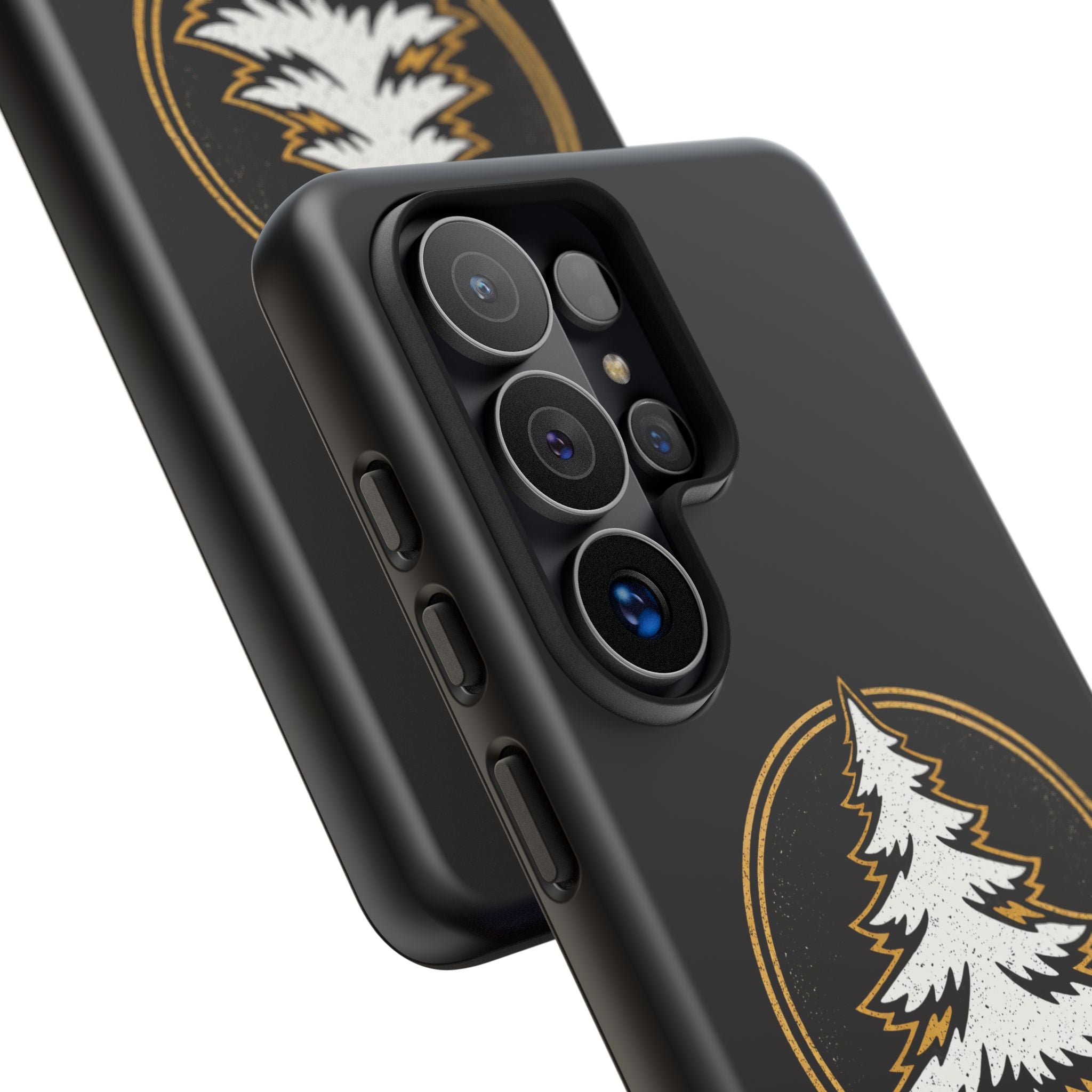 Pine Emblem Tough Phone Case — Black Protective iPhone Cover