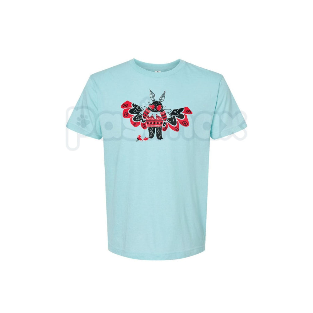 Christmas Mothman T-Shirt - Festive Cryptid Holiday Tee, Point Pleasant Xmas Apparel, Unique Goth Christmas Gift