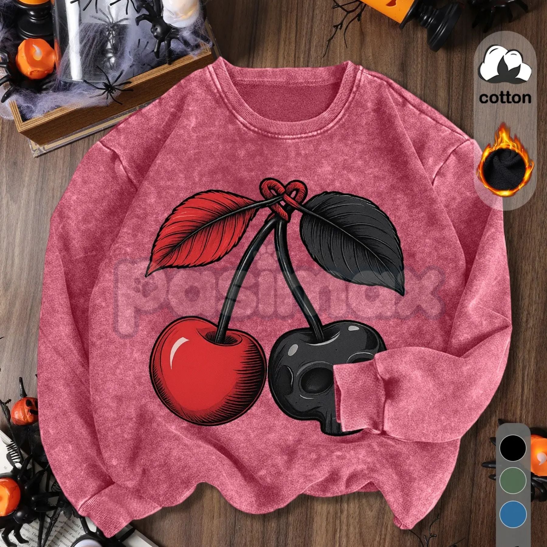 Women's Vintage Soft Pullover Sweatshirt – Cozy Casual Garment-Dyed Crewneck
