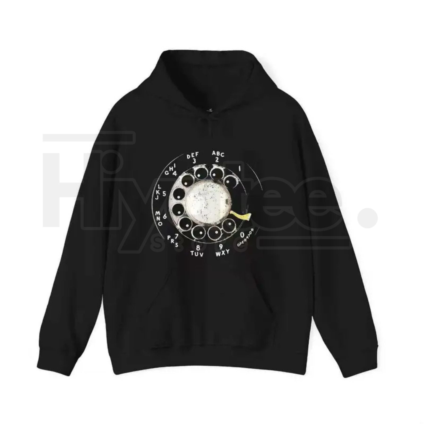 "Vintage Rotary Phone Dial" – Retro Tech Aesthetic Women's Graphic Top