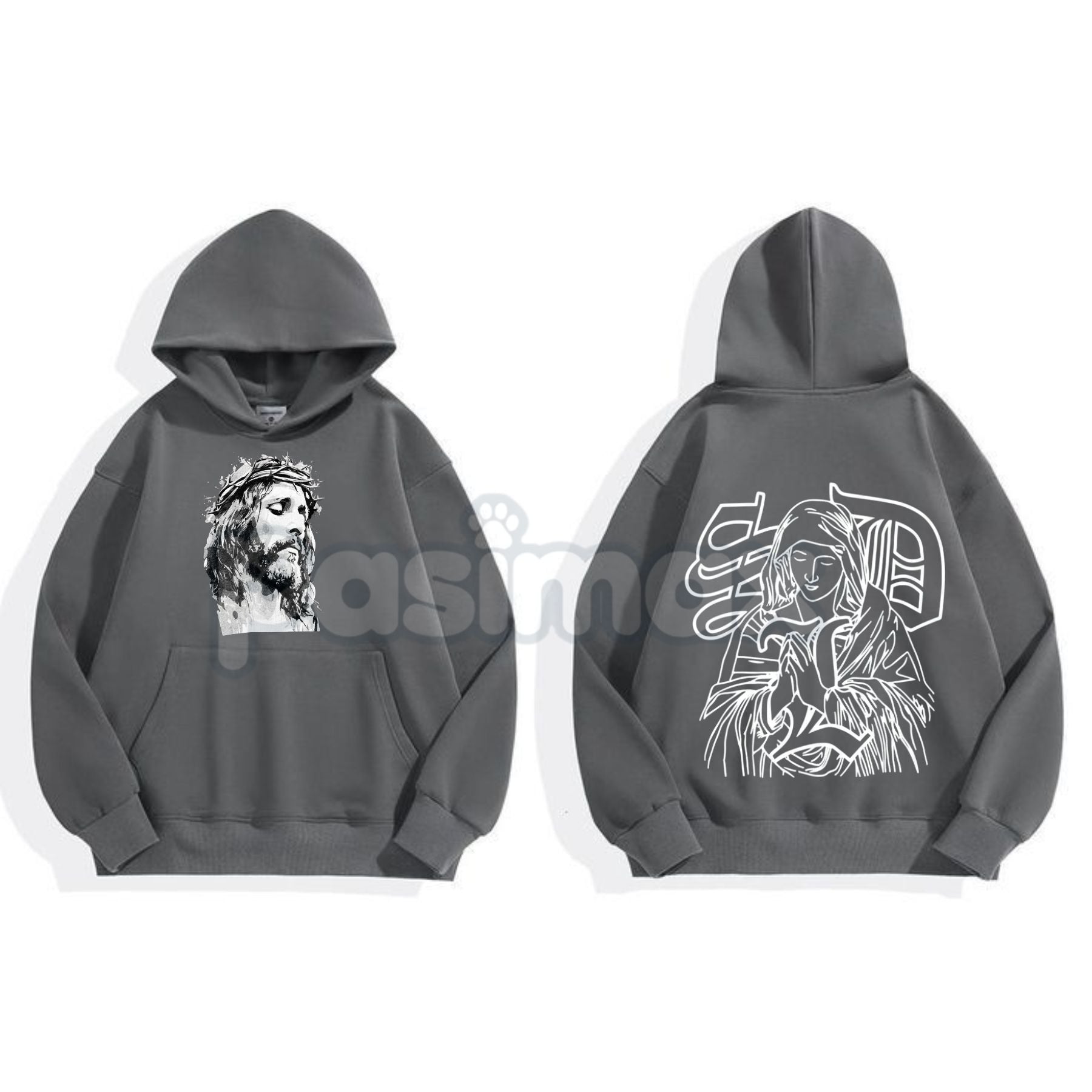 Jesus Hoodie – Faith-Based Christian Apparel, Religious Statement Pullover, Spiritual Worship Gear, Unisex