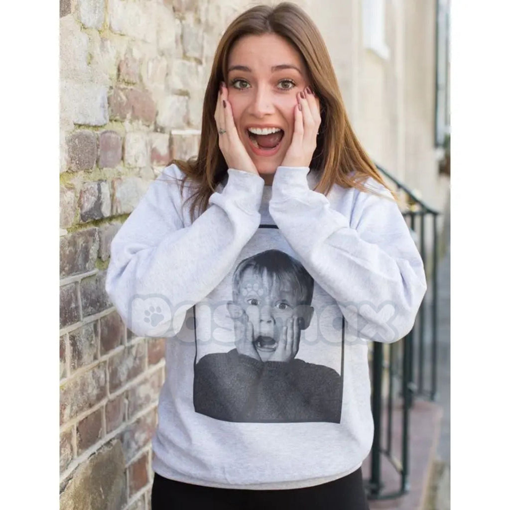 'Home Alone' Booby Trap Blueprint Sweatshirt | Minimalist Movie House Layout Jumper | Kevin's Defense Schematic Fan Gift