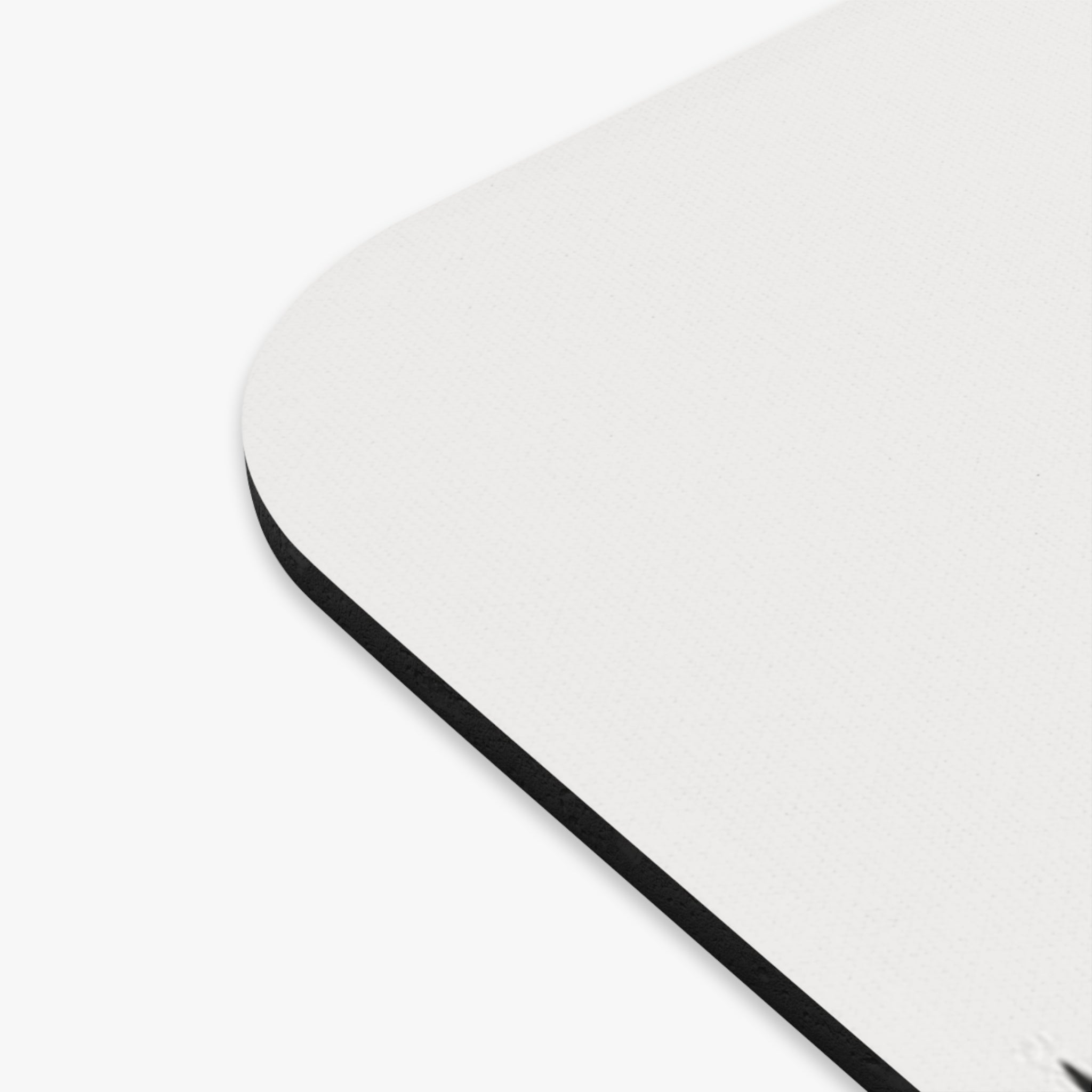 Forest Silhouette Mouse Pad — Minimal Black Pine Trees Desk Mat