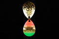 #3 Colorado "Gold Mex Flag w/Glitter" Spinner Blade (single blade)