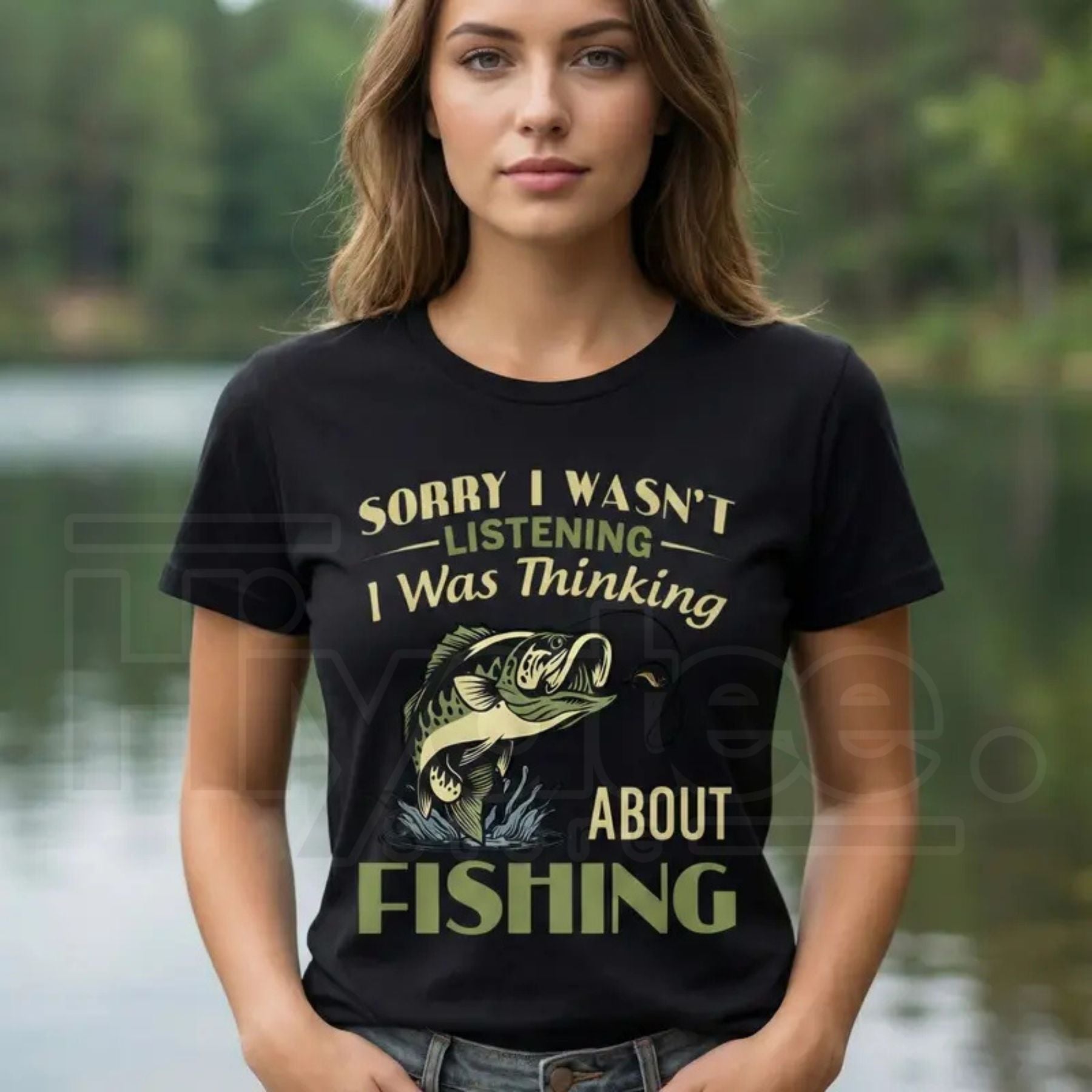 "Sorry I Wasn't Listening" – Funny Vintage Bass Fishing Unisex Top