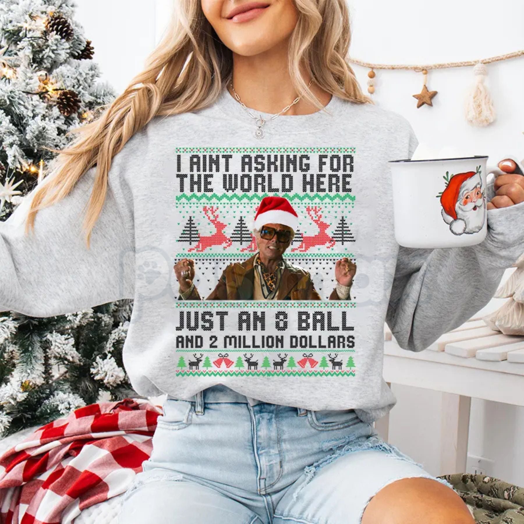 Funny The Righteous Gemstones Christmas Sweatshirt | Danny McBride HBO Show Ugly Sweater Alternative | Jesse Gemstone Holiday Jumper