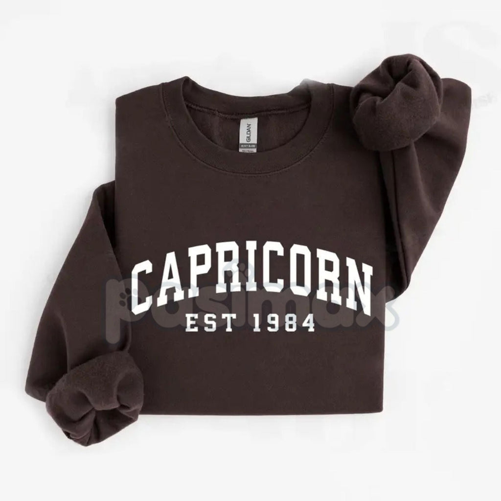 Vintage Zodiac Constellation Sweatshirt – Personalized Astrology Est. [Year] Apparel