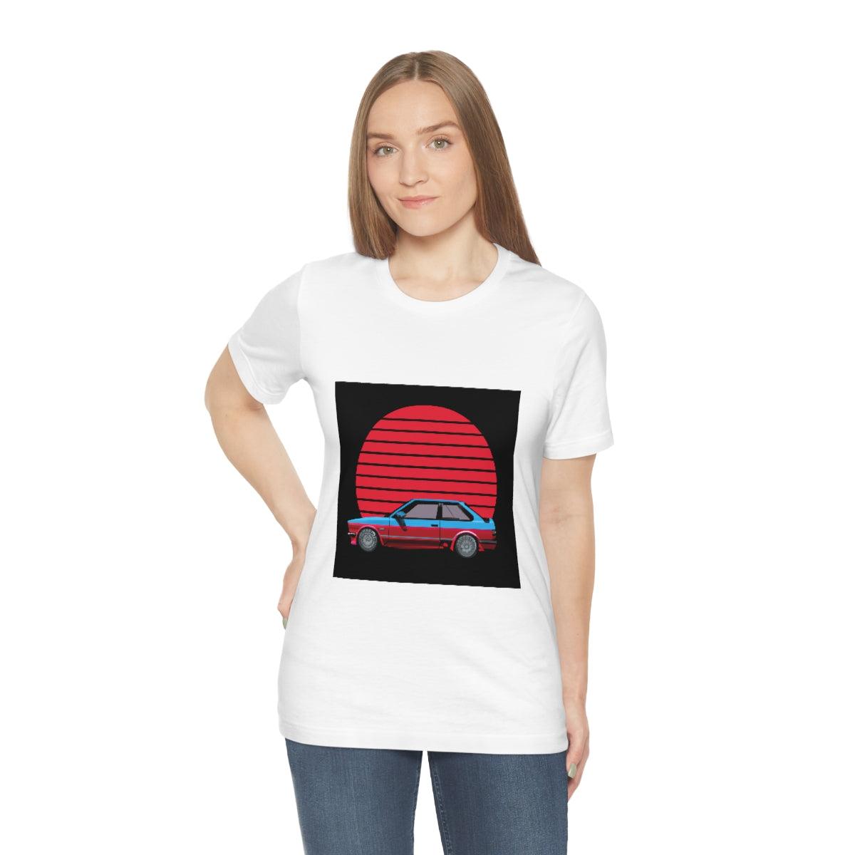 vintage style e30 2 door tshirt