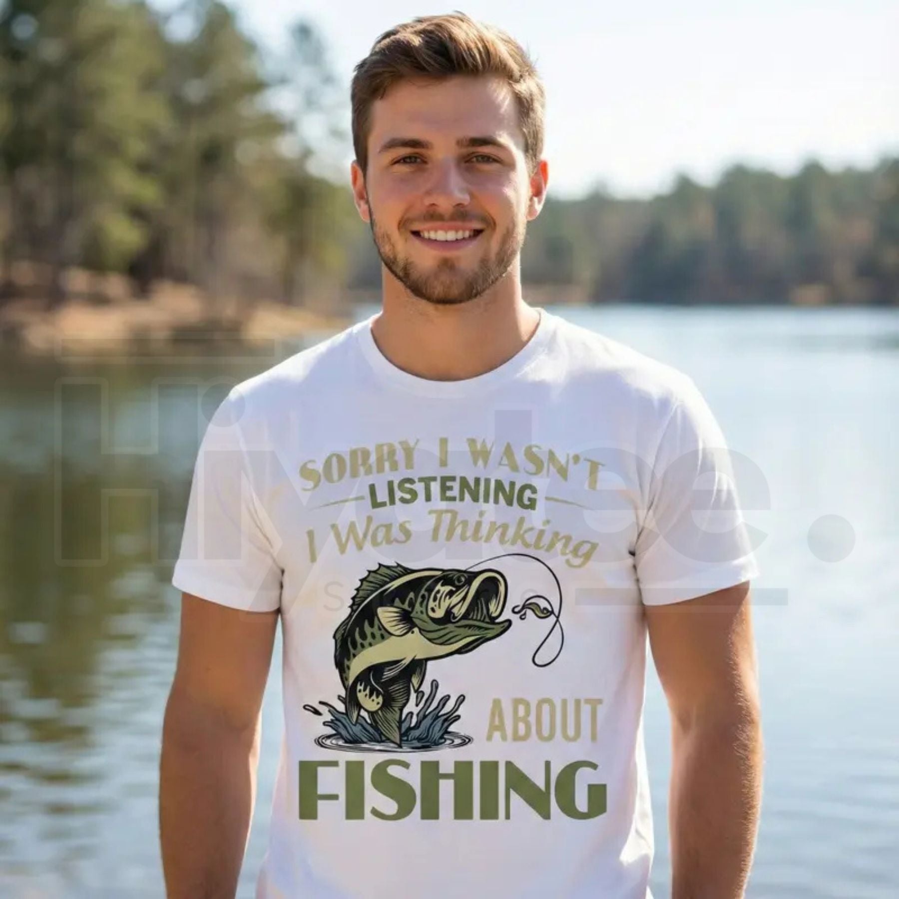 "Sorry I Wasn't Listening" – Funny Vintage Bass Fishing Unisex Top