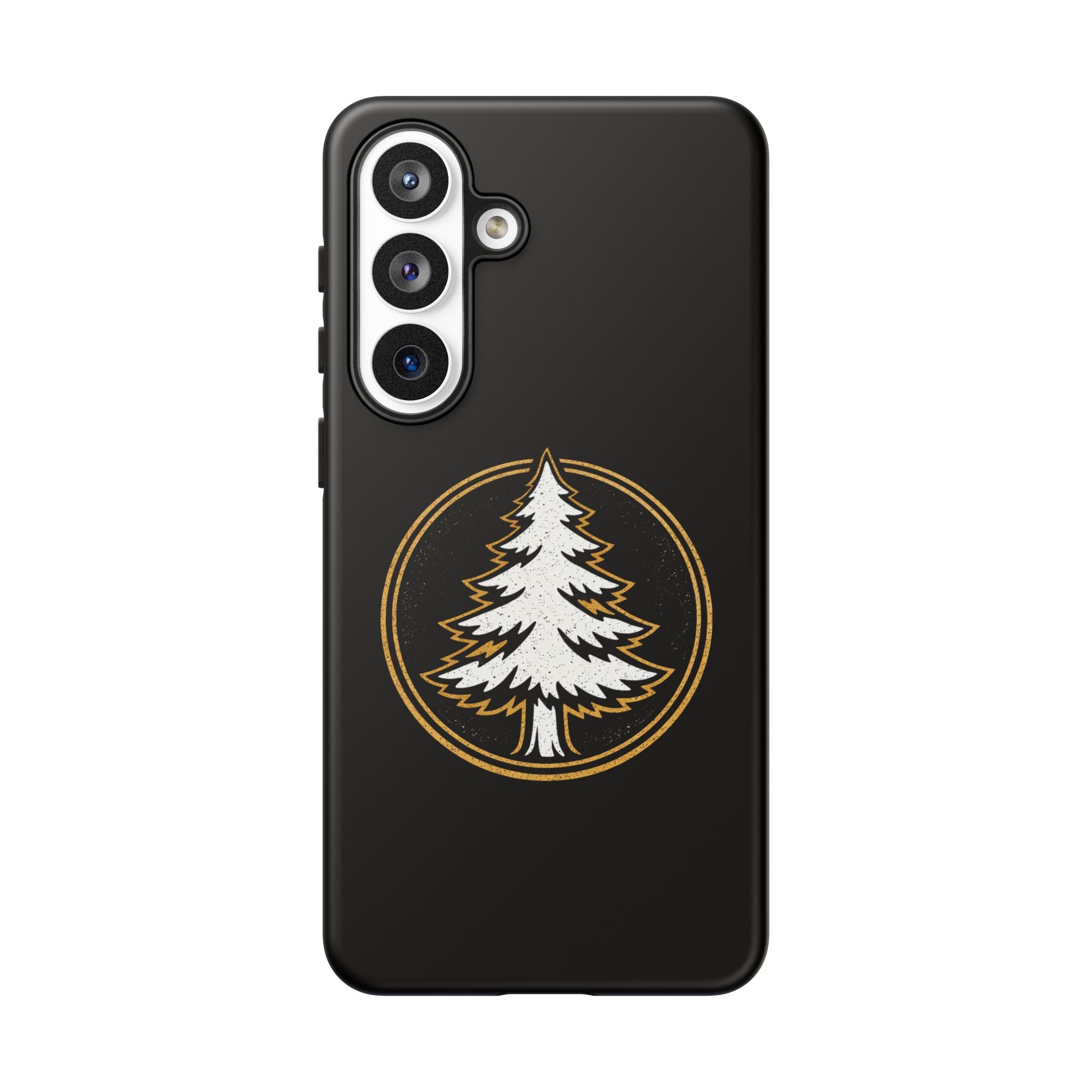 Pine Emblem Tough Phone Case — Black Protective iPhone Cover
