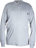 FR Long Sleeve Henley - Gray
