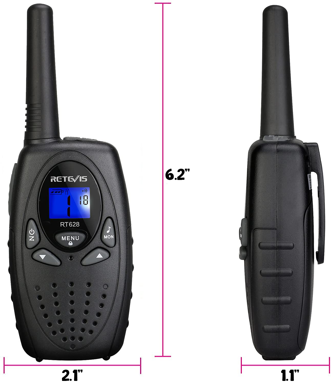 Retevis RT628 Walkie Talkies for Kids,Toys Gifts for 6-12 Years Old Boys Girls,Long Range 2 Way Radio 22CH VOX,Birthday Gift,Family Walkie Talkie for Camping Hiking Indoor Outdoor