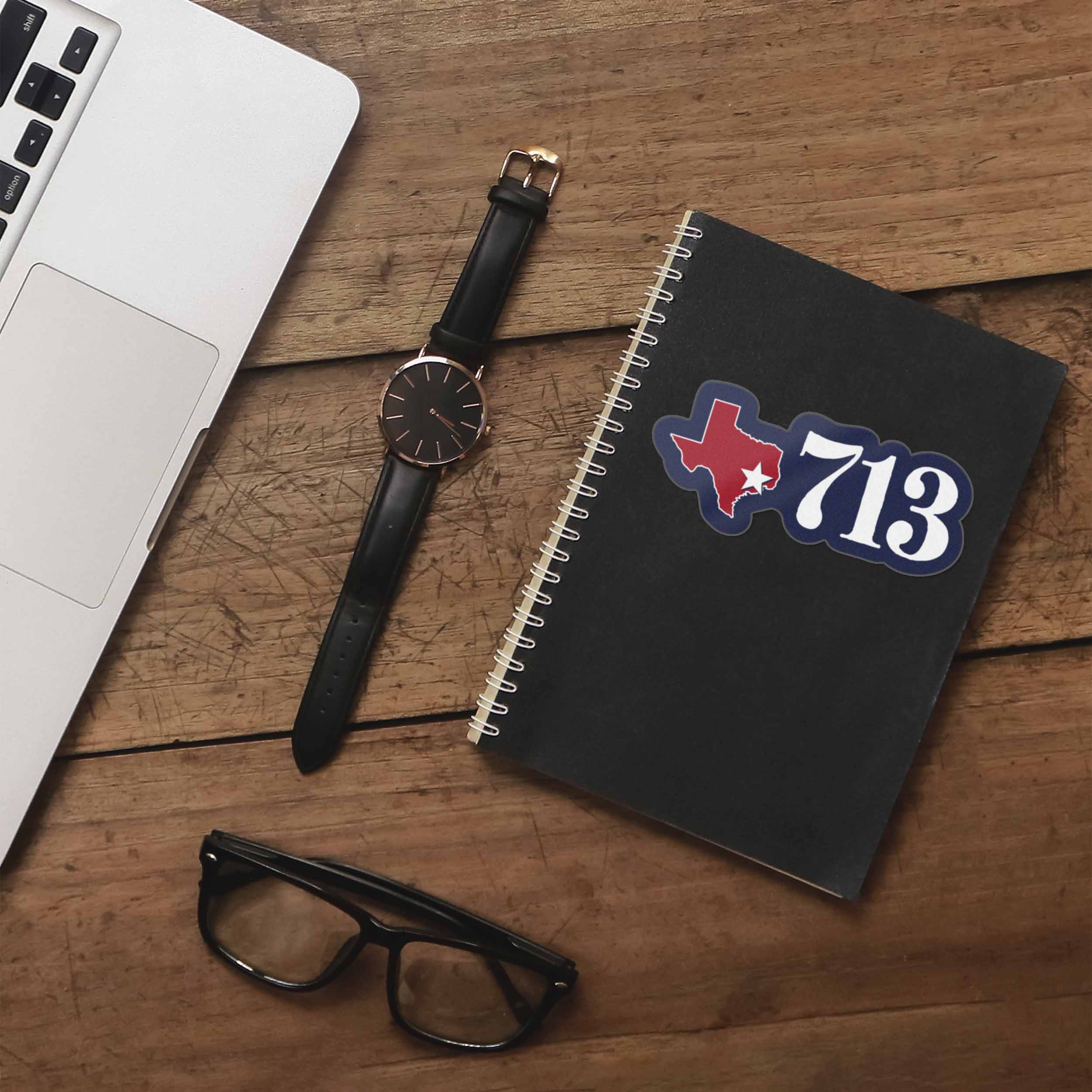 713 Houston Area Code Sticker - Cool Texas Decals