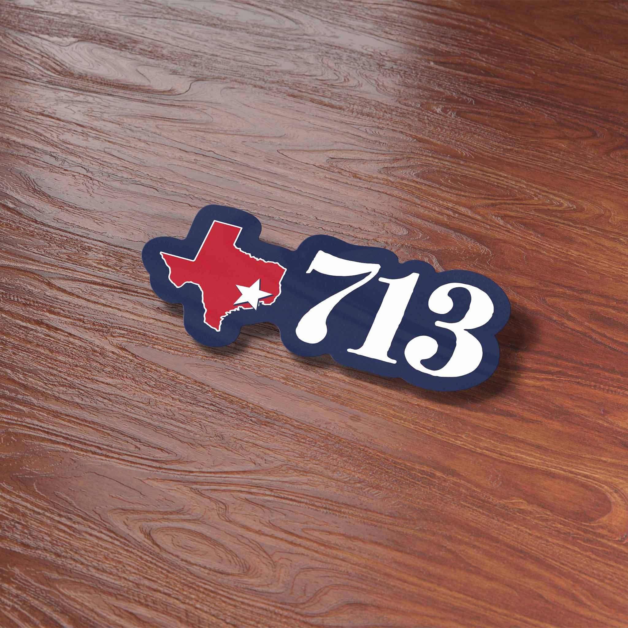 713 Houston Area Code Sticker - Cool Texas Decals