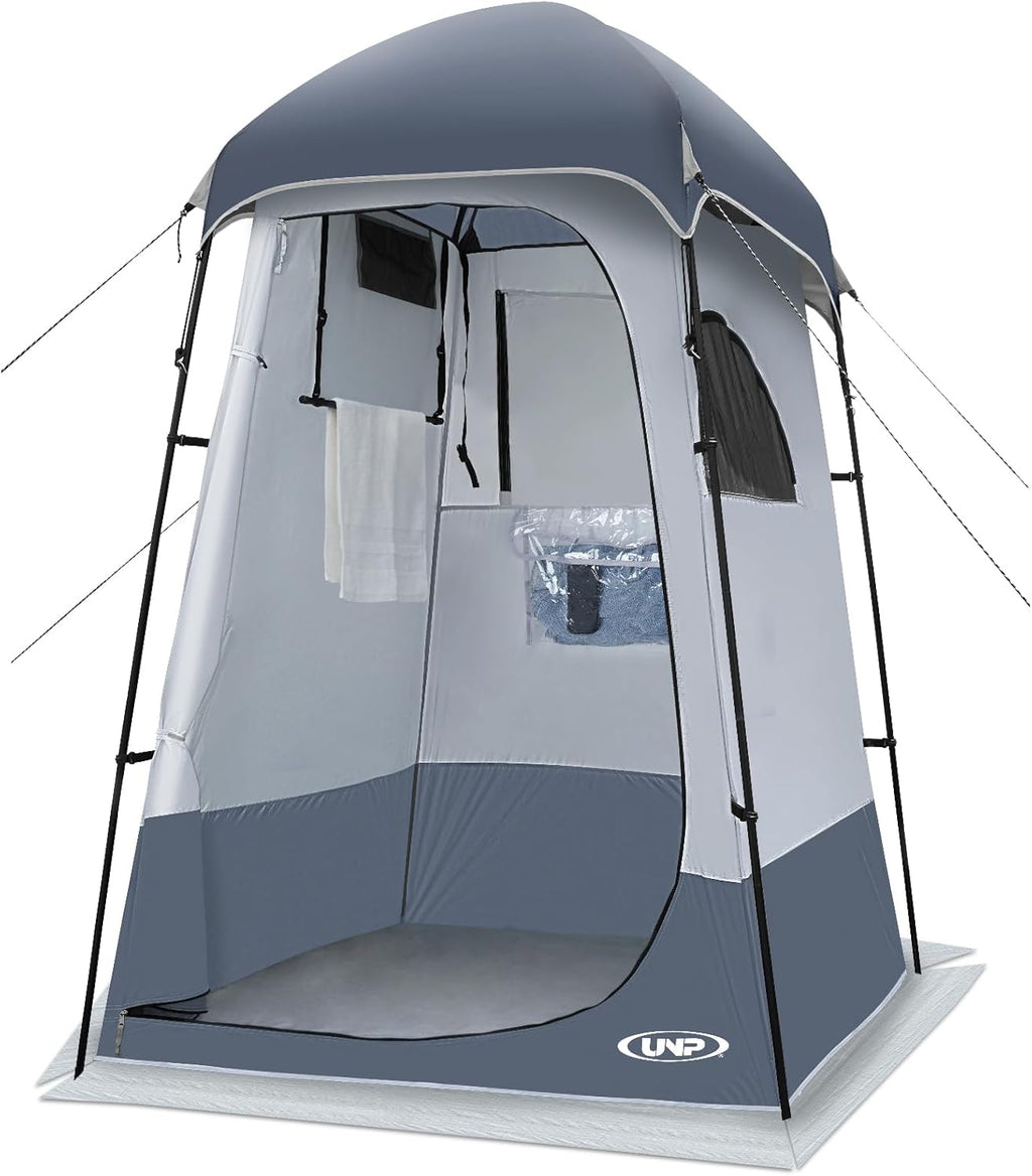 UNP Camping Shower Tent and 8 Person Camping Tent for Outdoor Hiking Fishing Portable