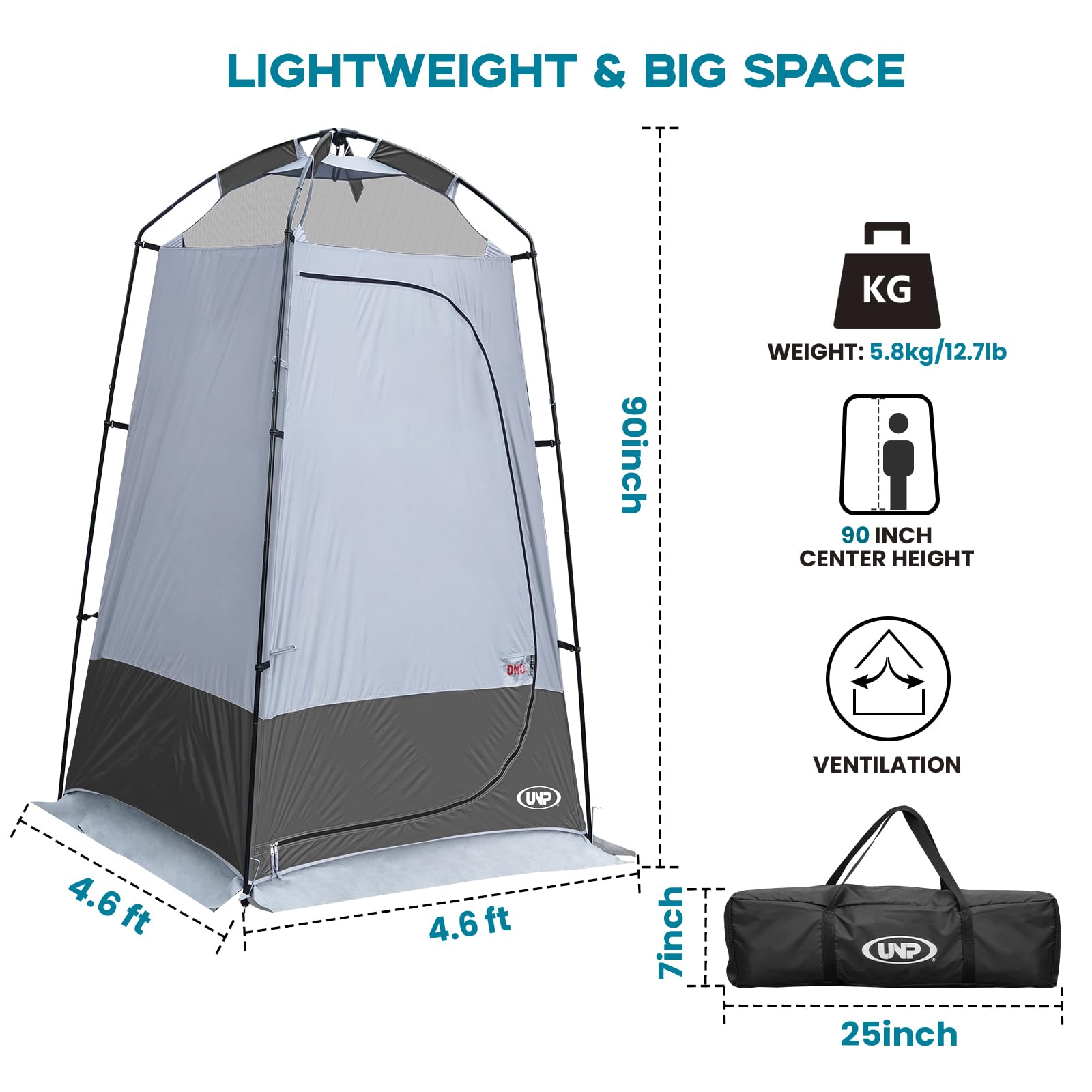 Shower Tent, Outdoor Camping Privacy Shelter-Dressing Changing Room-Portable Toilet Tent for Hiking Sun Shelter Picnic Fishing