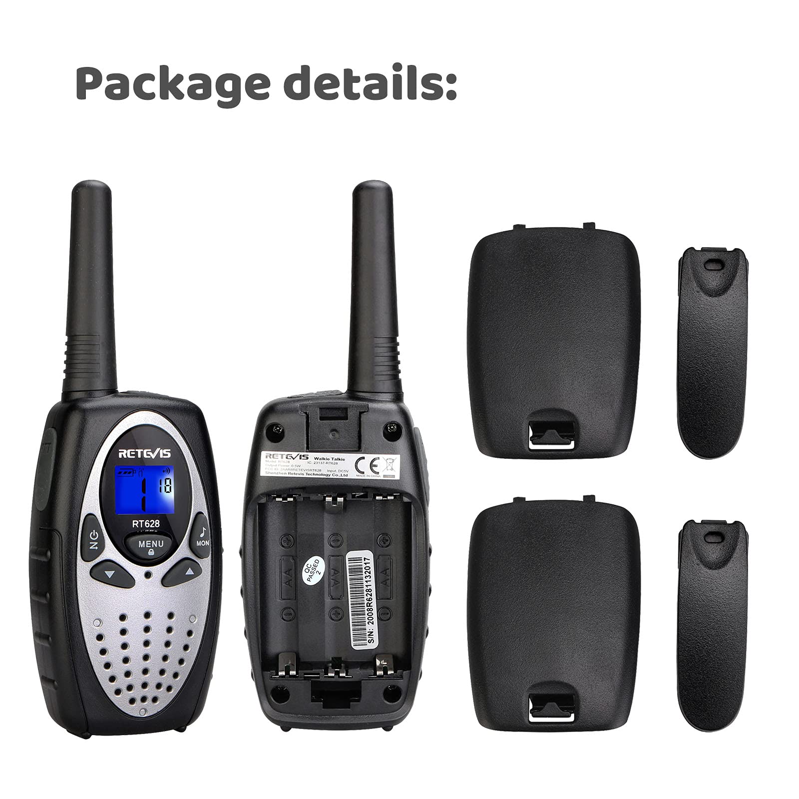 Retevis RT628 Walkie Talkies for Kids,Toys Gifts for 6-12 Years Old Boys Girls,Long Range 2 Way Radio 22CH VOX,Birthday Gift,Family Walkie Talkie for Camping Hiking Indoor Outdoor